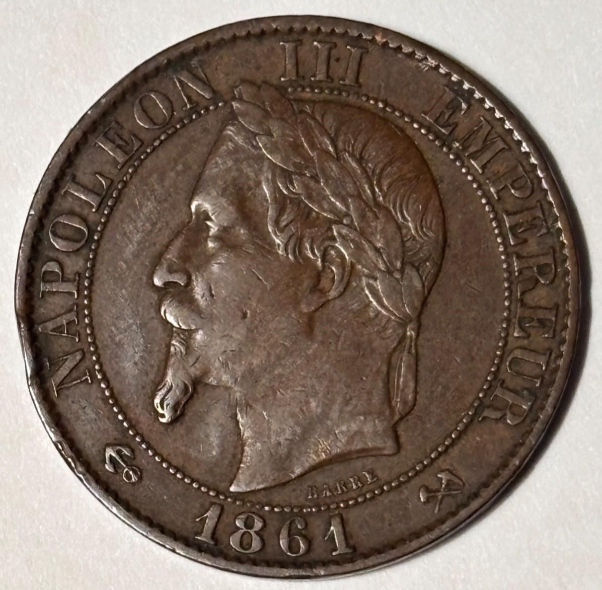 France Empire 5 Centimes 1861 K Napoleon III France Empire 5 Centimes 1861 K Napoleon III
