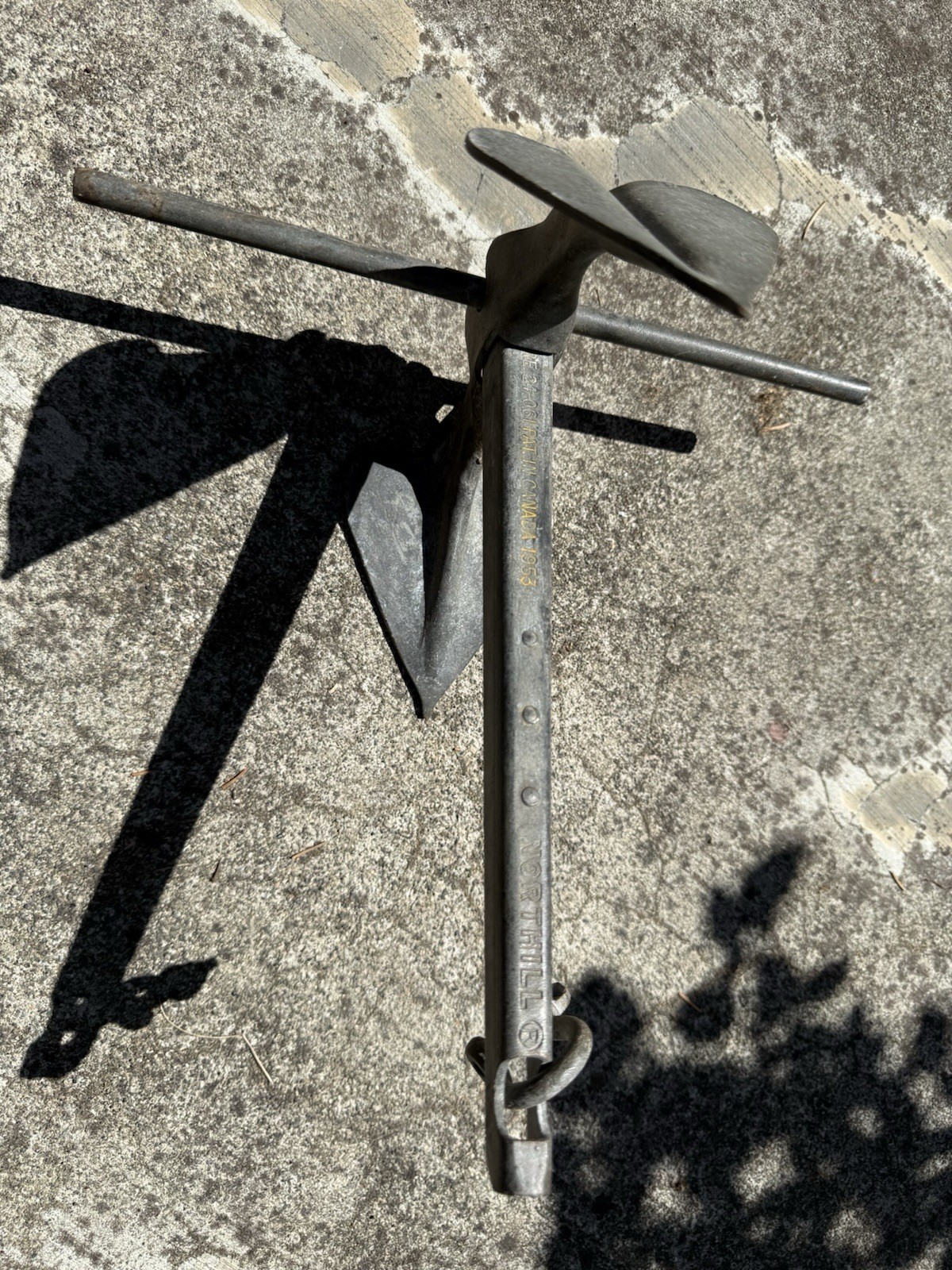 Vintage Northill 2.8 lb Folding Anchor Rare Small Skiff Dinghy Lunch Hook 1953 Vintage Northill 2.8 lb Folding Anchor Rare Small Skiff Dinghy Lunch Hook 1953