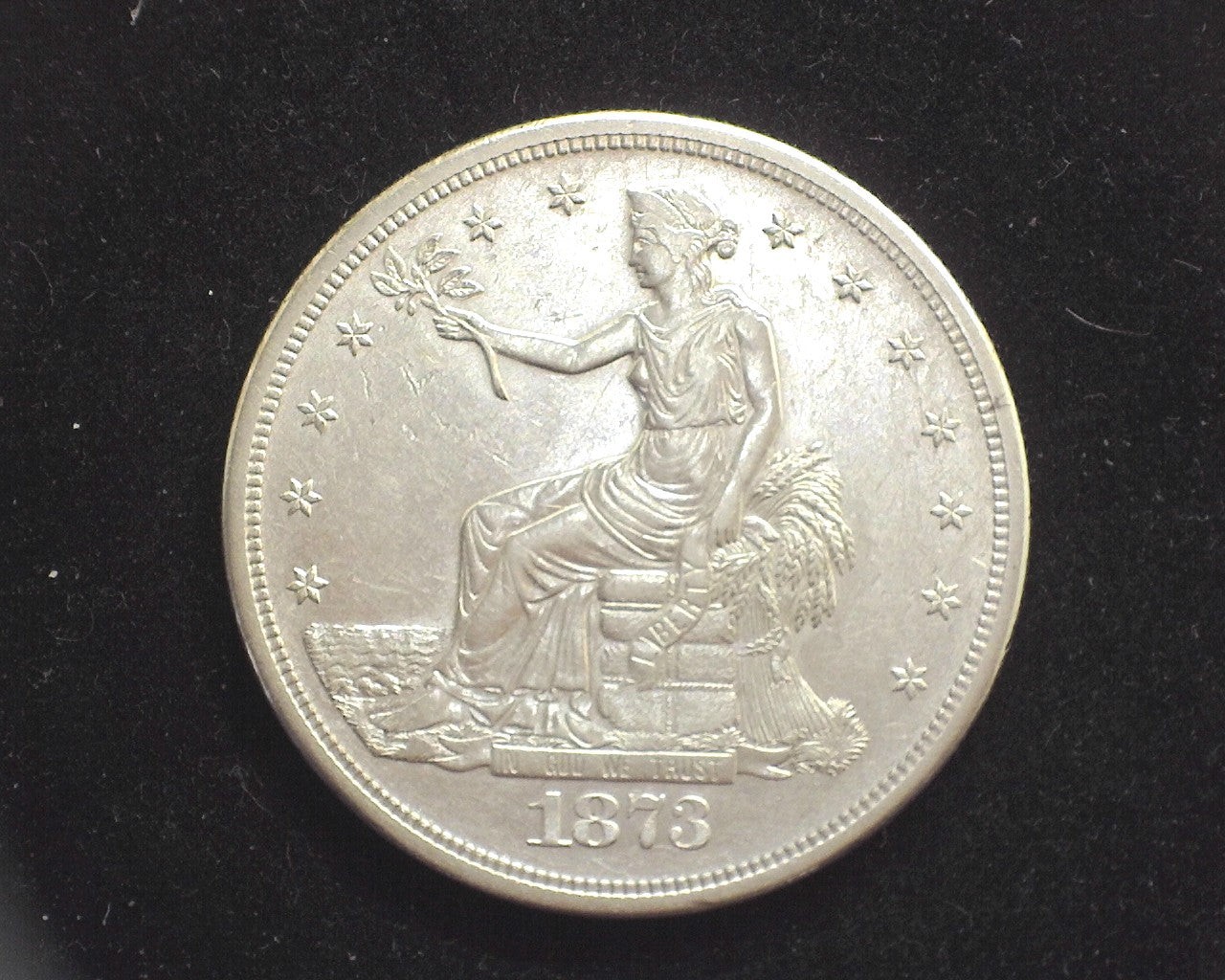 HS&C: 1873 S Trade Dollar AU - US Coin