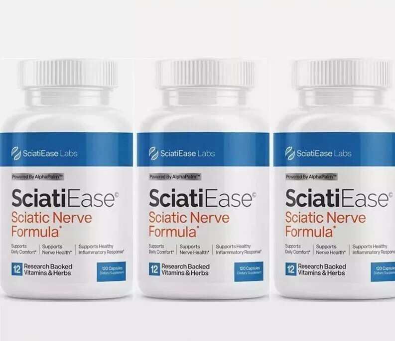 3 PACK SciatiEase Labs Sciati Ease Sciatic Nerve Formula 120 Capsules FAST-SHIP- 3 PACK SciatiEase Labs Sciati Ease Sciatic Nerve Formula 120 Capsules FAST-SHIP-