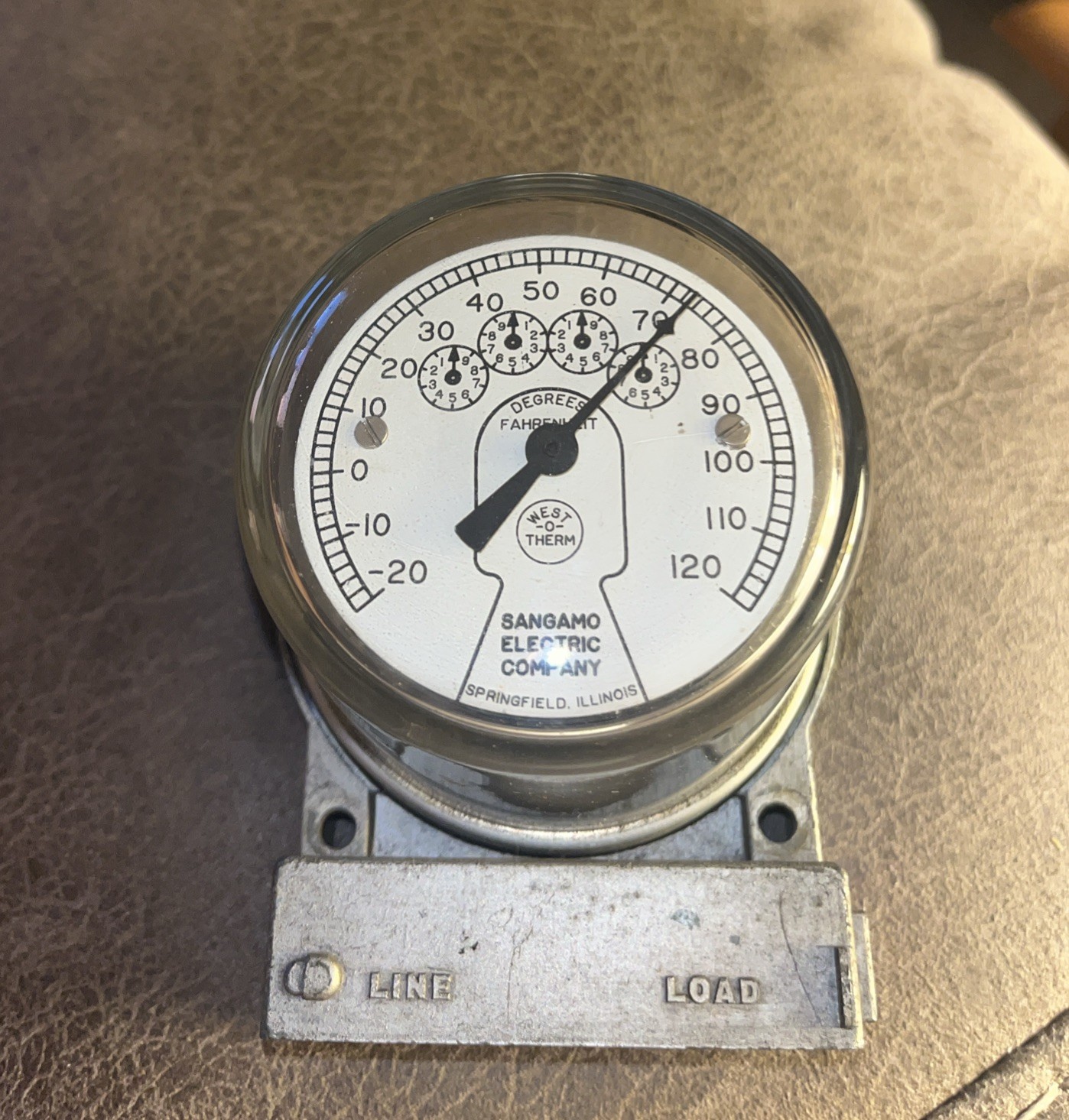 Vintage Sangamo Electric Company Thermometer Vintage Sangamo Electric Company Thermometer