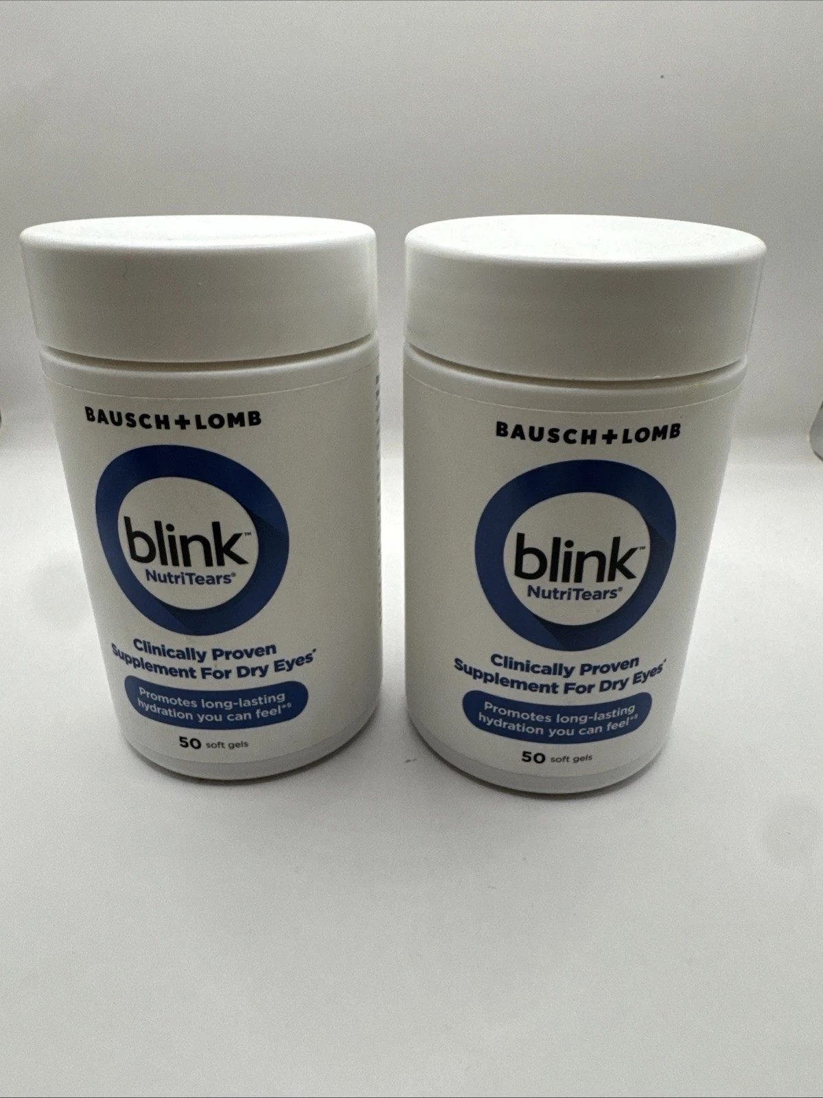 Lot (2) Blink nutritears SUPPLEMENT For Dry Eyes 50 Tab. Exp 10/27 Lot (2) Blink nutritears SUPPLEMENT For Dry Eyes 50 Tab. Exp 10/27