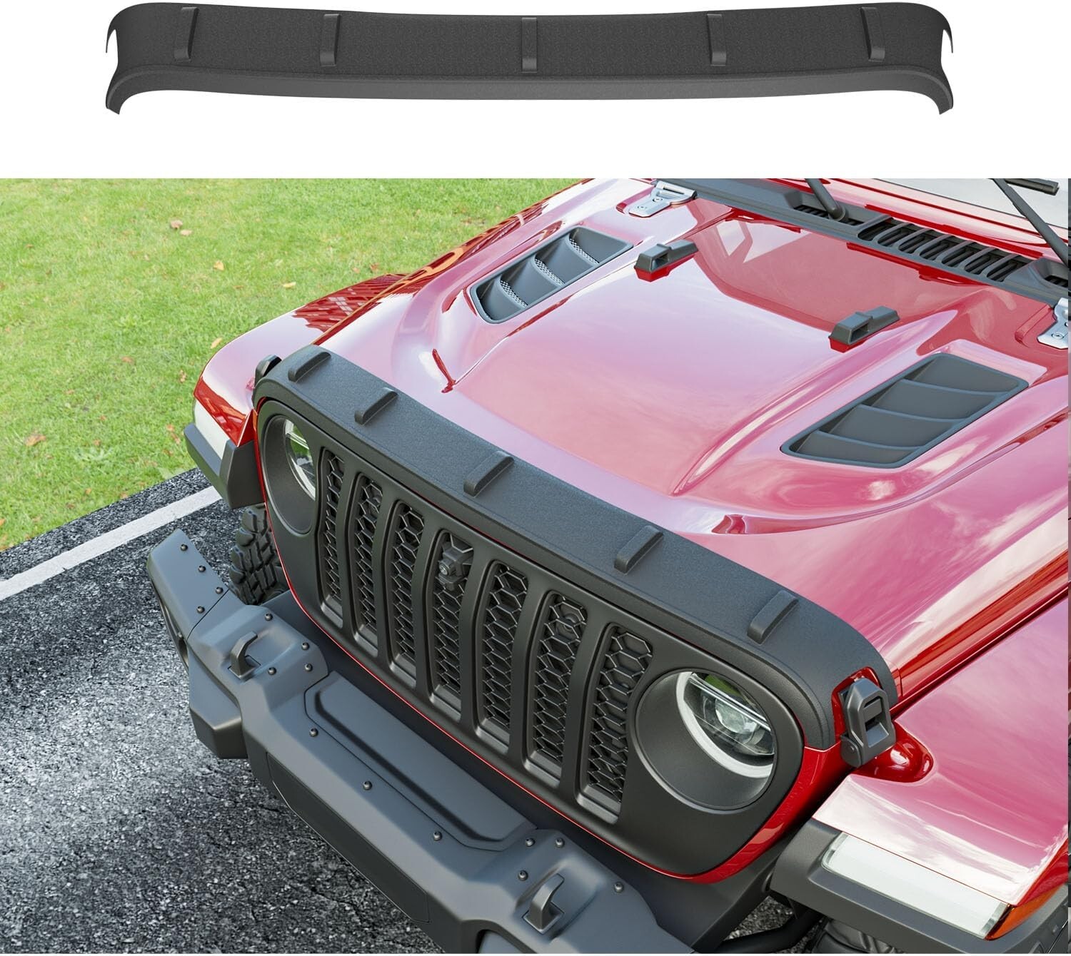 For 2020-2026 Jeep Gladiator JT Hood Protector Hood Deflector Hood Shield For 2020-2026 Jeep Gladiator JT Hood Protector Hood Deflector Hood Shield