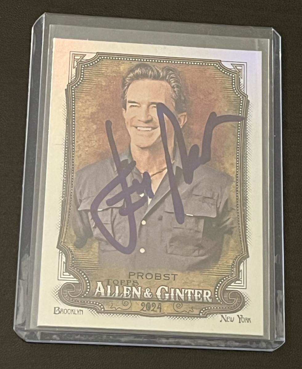 JEFF PROBST SIGNED '24 ALLEN GINTER SILVER PORTRAIT CARD SURVIVOR AUTO PROOF A
