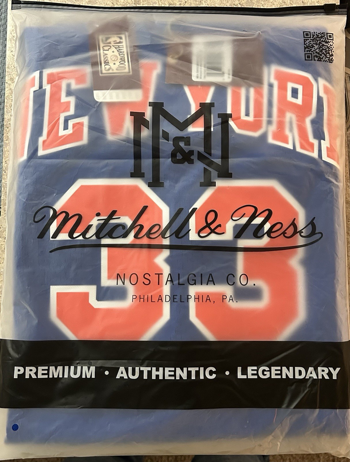 NBA New York Knicks Patrick Ewing Men\'s 2XL Hardwood Classics NWT NBA New York Knicks Patrick Ewing Men\'s 2XL Hardwood Classics NWT
