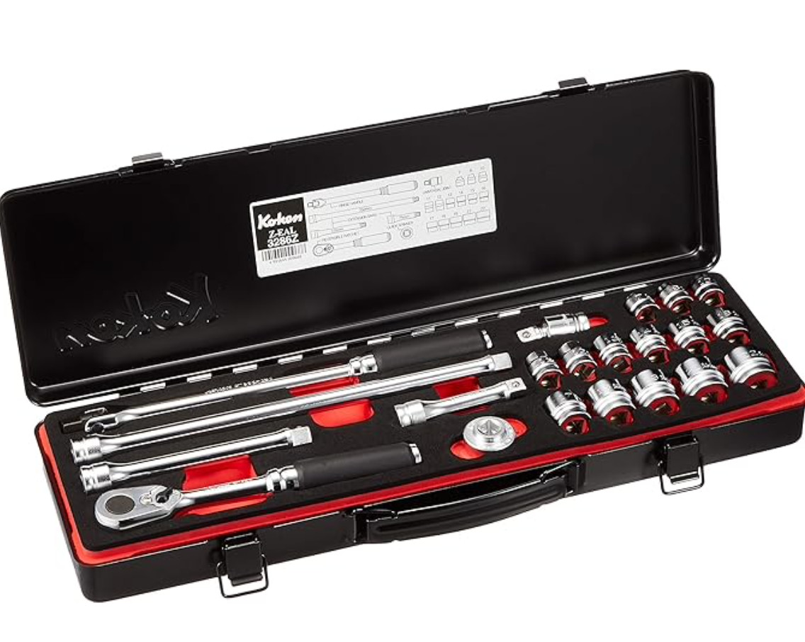 Koken 3286Z Z-EAL Socket Wrench Basic Set of 21 Tools 3/8\