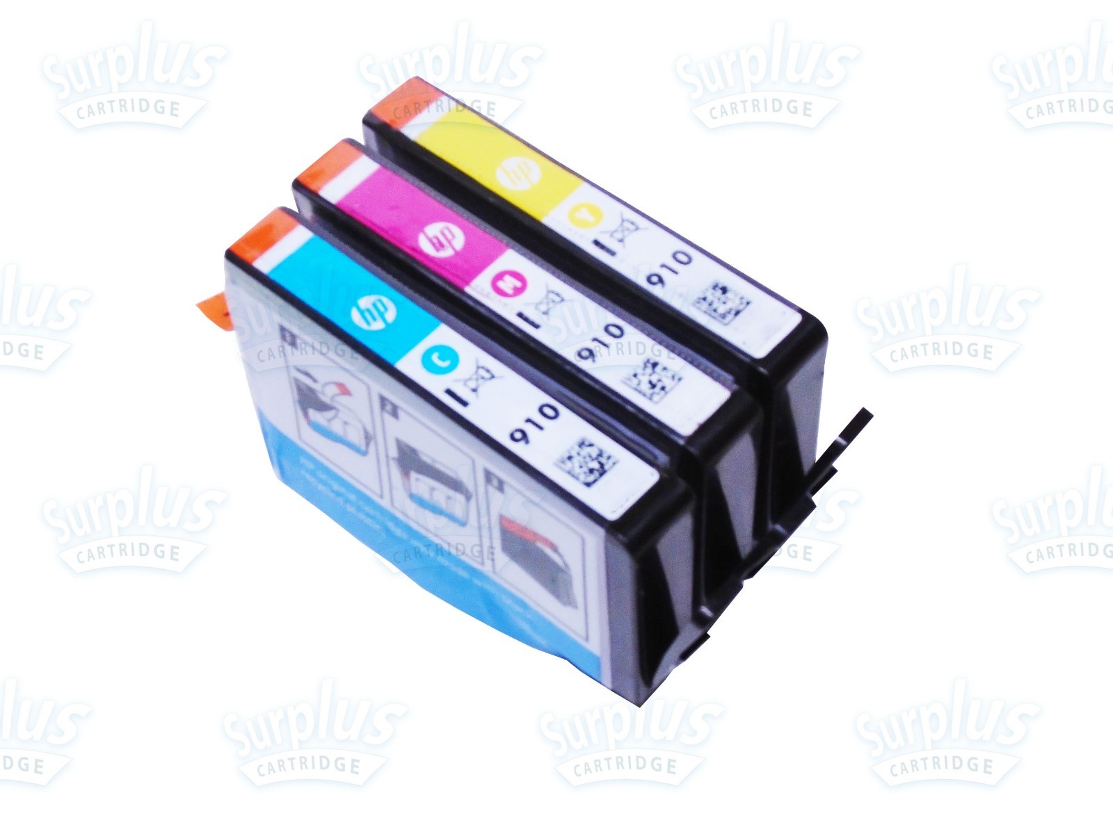 3PK Genuine HP 910 Color OfficeJet 8025 3PK Genuine HP 910 Color OfficeJet 8025