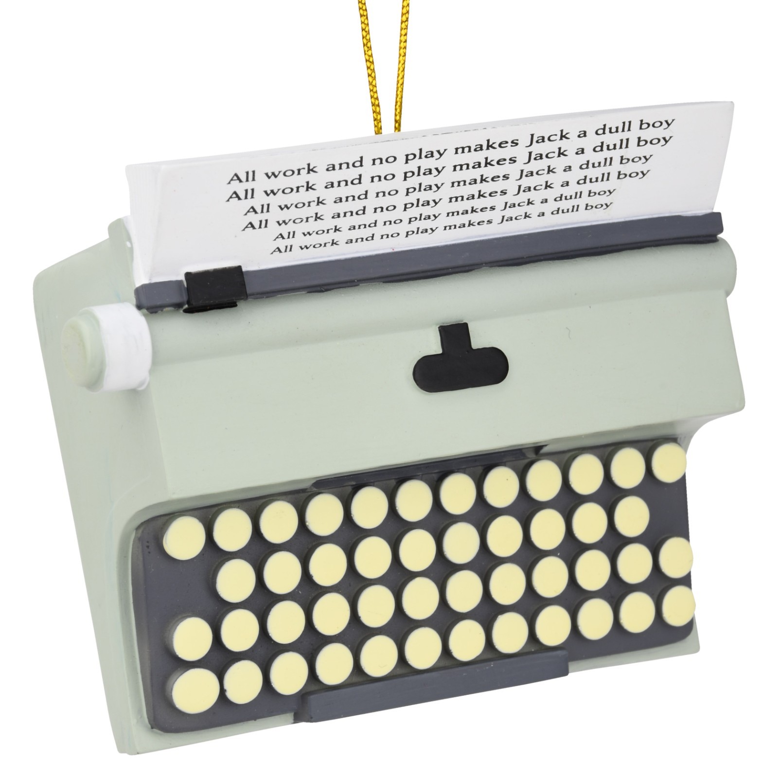 Tree Buddees All Work No Play Typewriter Halloween / Christmas Ornaments Decor Tree Buddees All Work No Play Typewriter Halloween / Christmas Ornaments Decor