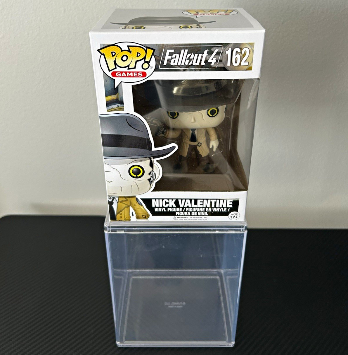Funko Pop Fallout 4 Nick Valentine #162 Vaulted Bethesda New Unopened Funko Pop Fallout 4 Nick Valentine #162 Vaulted Bethesda New Unopened