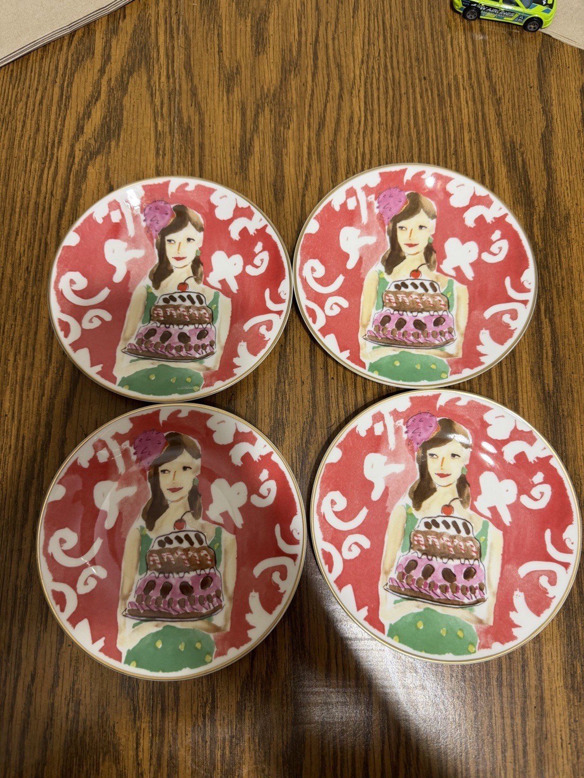 KATE SPADE LENOX JUST DESSERTS SET OF 4 KATE SPADE LENOX JUST DESSERTS SET OF 4