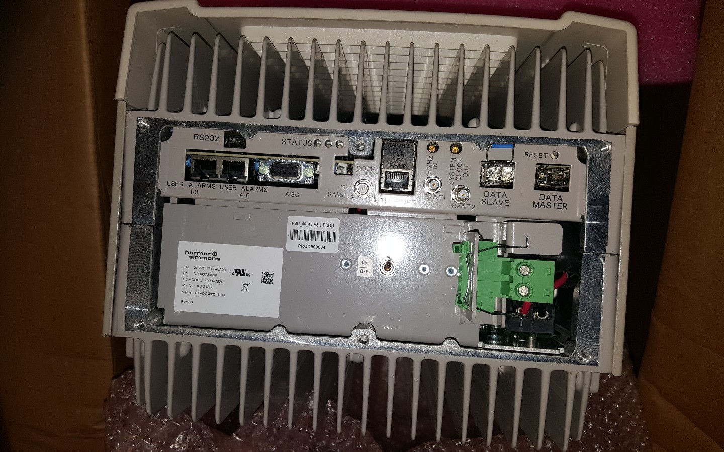 ALCATEL LUCENT 9341 RRH 40W 1900MHz REMOTE RADIO HEAD 1930-1990MHz SD-2R614-01 ALCATEL LUCENT 9341 RRH 40W 1900MHz REMOTE RADIO HEAD 1930-1990MHz SD-2R614-01