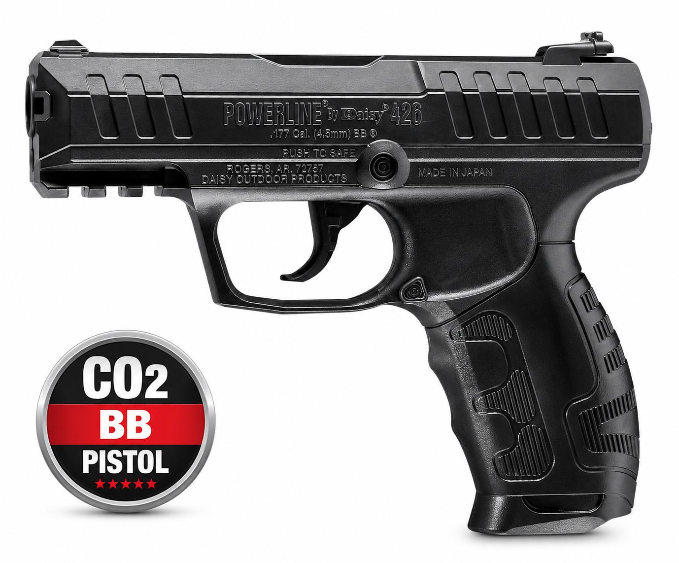 Daisy Powerline 426 CO2 Semi-Auto .177 BB Pistol 15-Round 430 FPS 980426442
