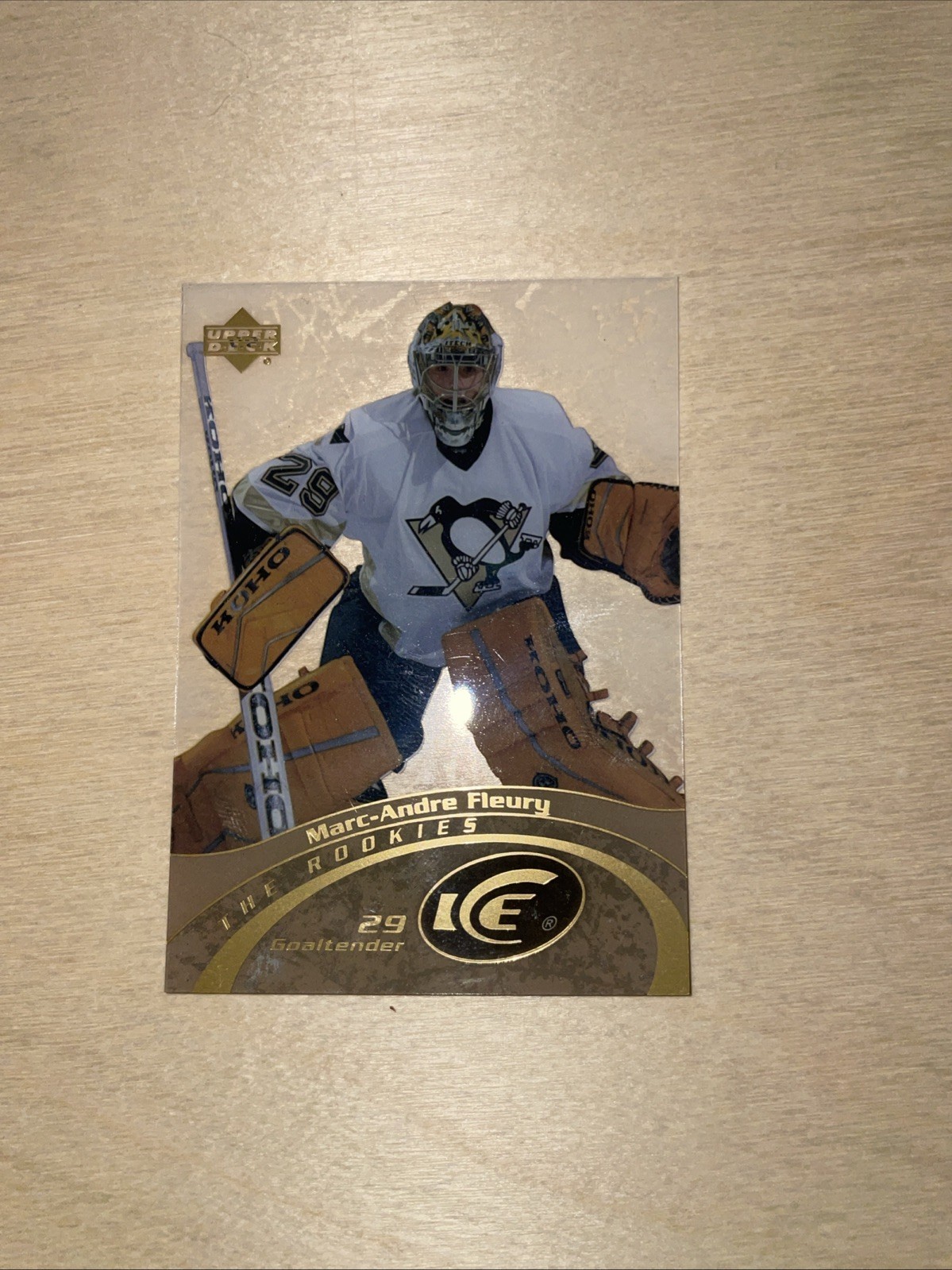 2003-04 Upper Deck Ice #90  Marc-Andre Fleury Rookie Sample