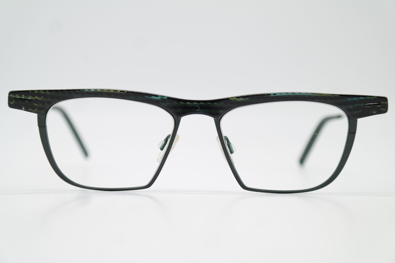 Theo Belgium Viazi 022 Oval Eyeglasses Frame Green Black New