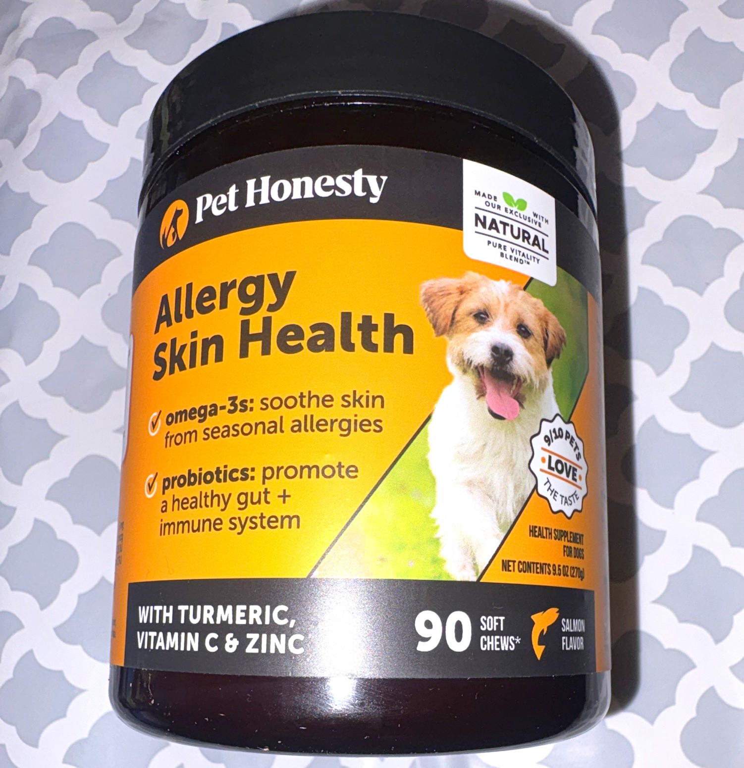 Pet Honesty Allergy Skin Health Skin & Coat Care Soft Chews Salmon 90 Ct