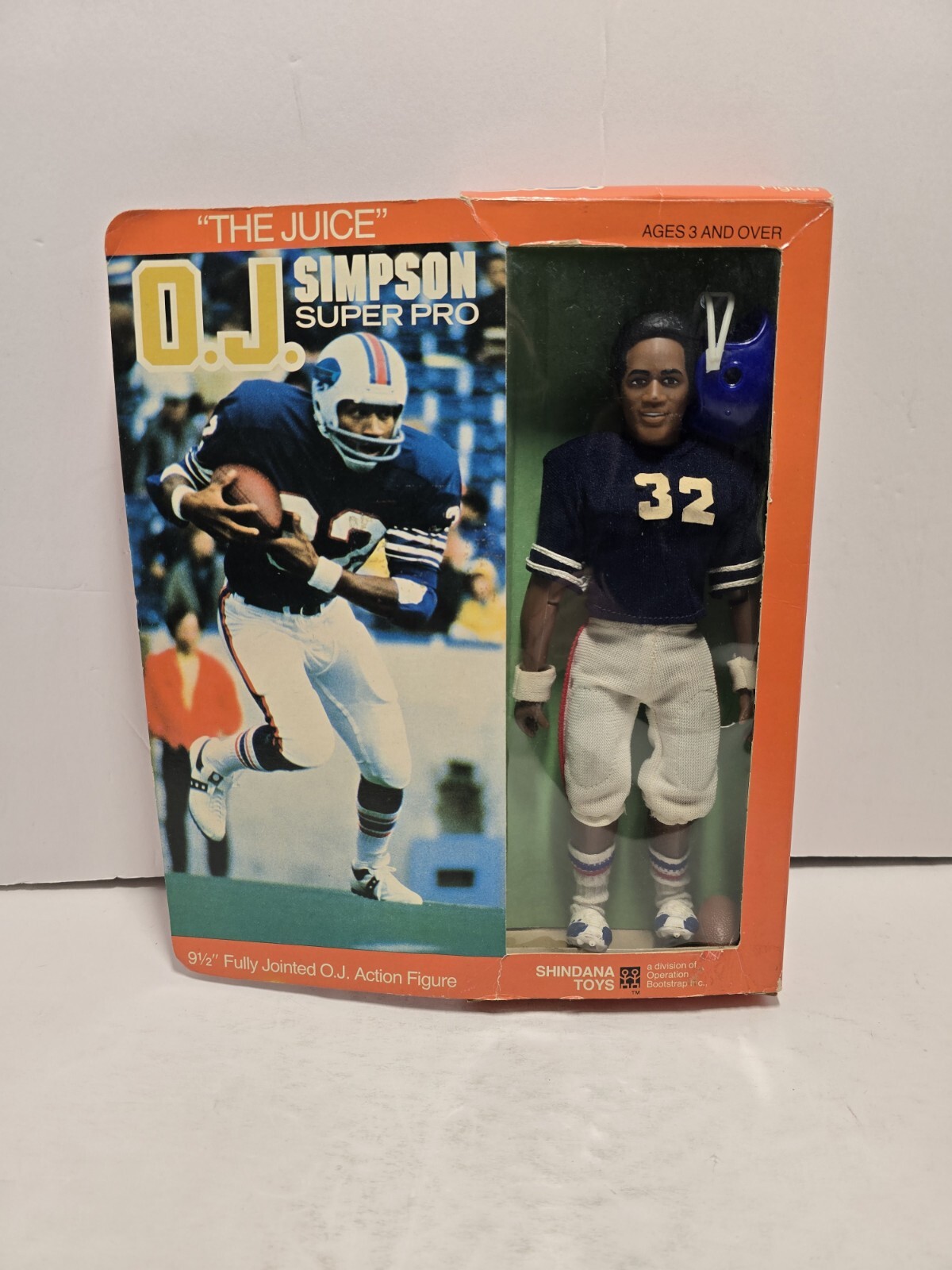 Vintage O.J. Simpson NFL Buffalo Bills Super Pro Figure Doll Shindana 1975 Vintage O.J. Simpson NFL Buffalo Bills Super Pro Figure Doll Shindana 1975