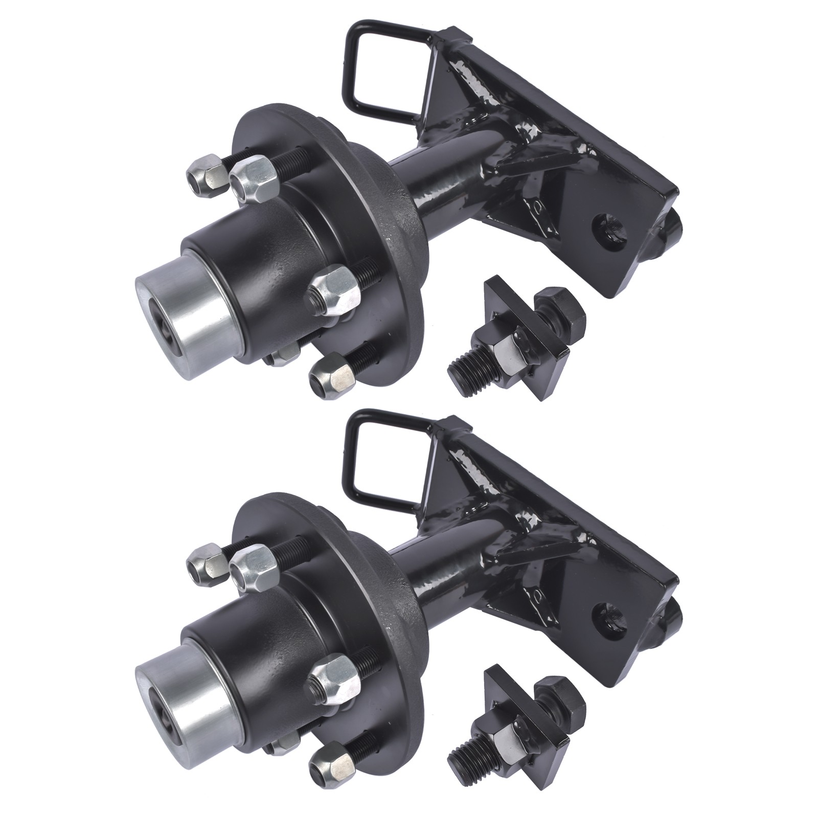 2-Pack Upgraded 6x5.5 Lug Superior Shipping Container Wheels,Bolt-on Spindle Kit