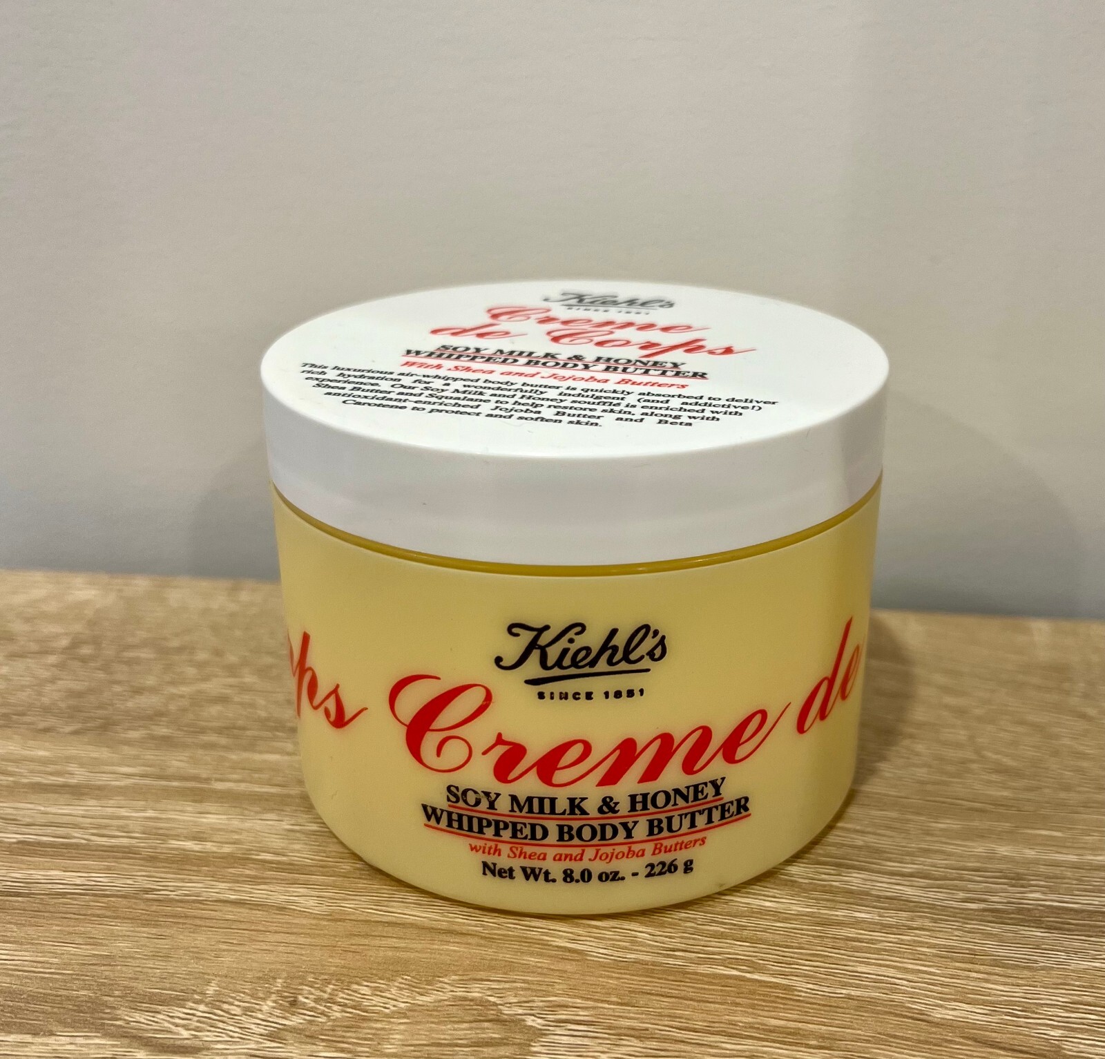 Kiehl's Creme de Corps Soy Milk & Honey Whipped Body Butter 8oz/226g Kiehl's Creme de Corps Soy Milk & Honey Whipped Body Butter 8oz/226g
