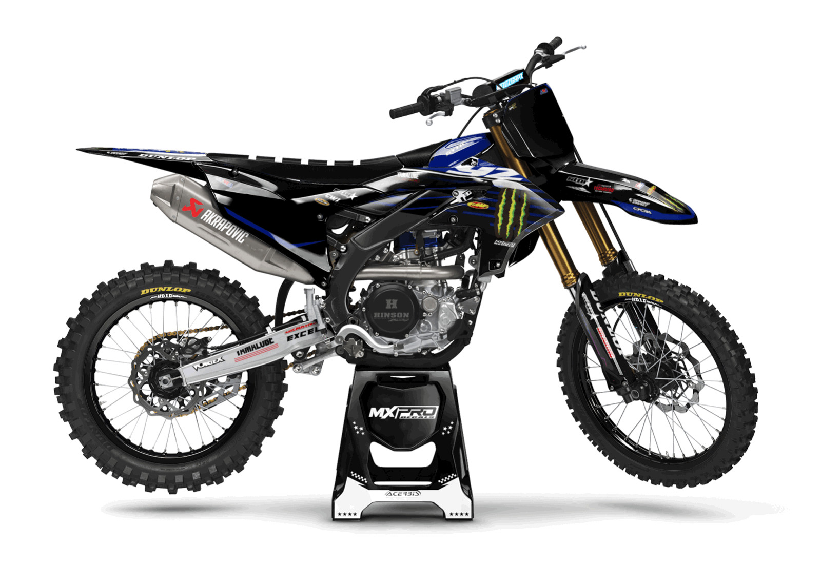 FITS YAMAHA YZ450F 2023 to 2025 and YZ250F 2024 2025 graphic kit yzf 450f 250f