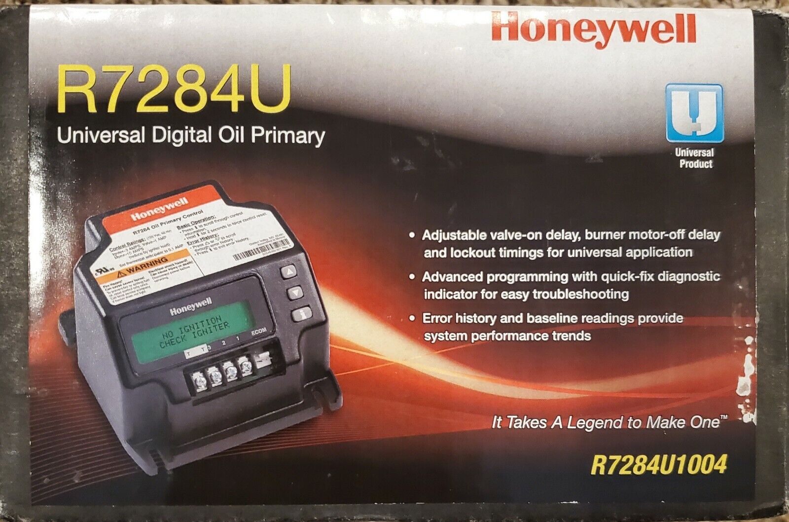 Honeywell R7284U-1004 Universal Digital Electronic Oil Primary, 1, Color