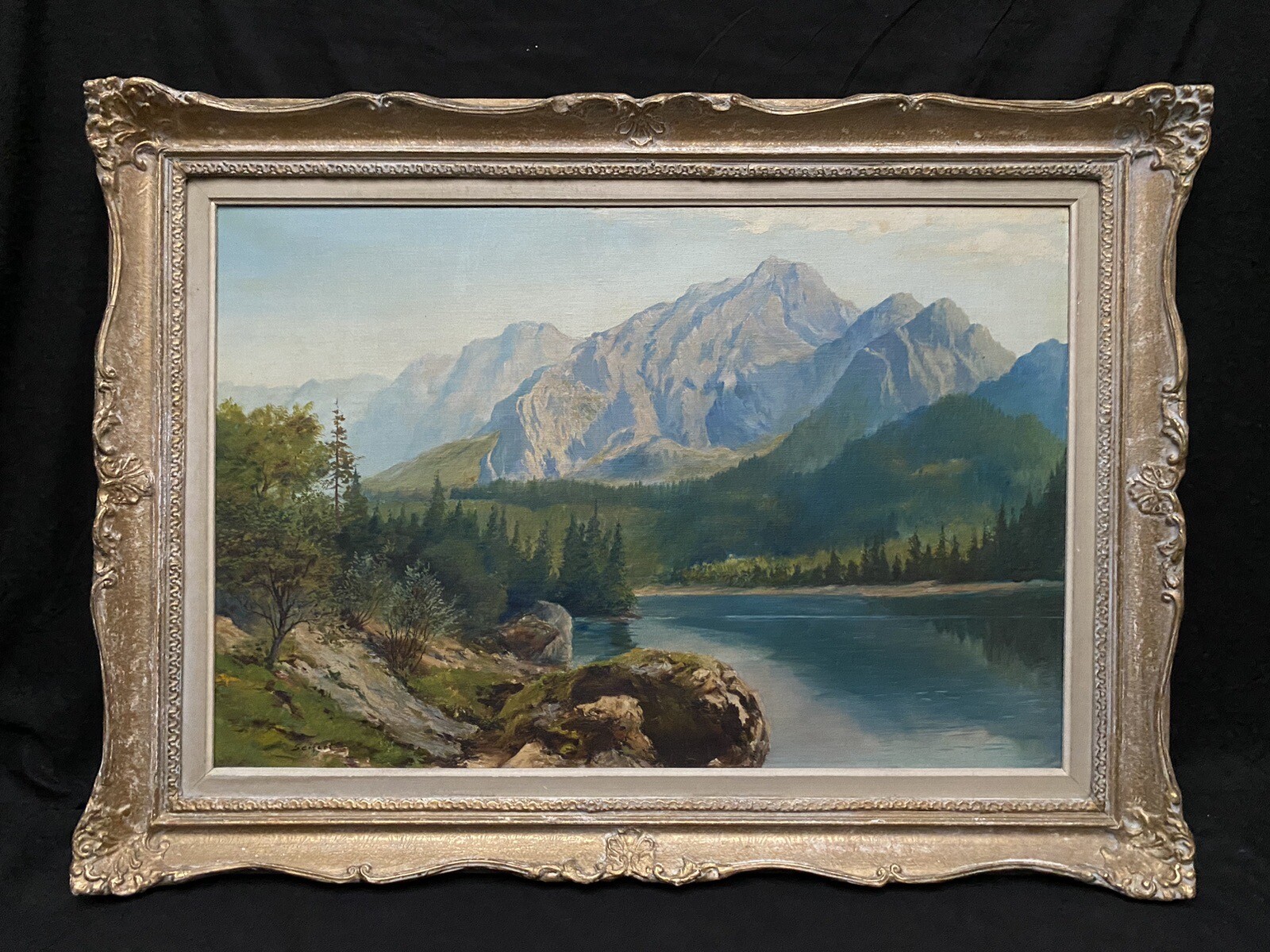 Vtg Landscape American West Seifert 20 x 30 well done Oil Painting on Masonite Vtg Landscape American West Seifert 20 x 30 well done Oil Painting on Masonite
