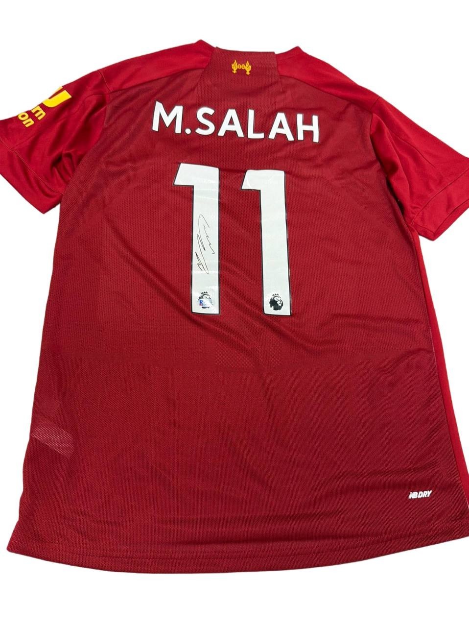Mohamed Salah Signed Liverpool FC Jersey Autographed Beckett COA Mohamed Salah Signed Liverpool FC Jersey Autographed Beckett COA