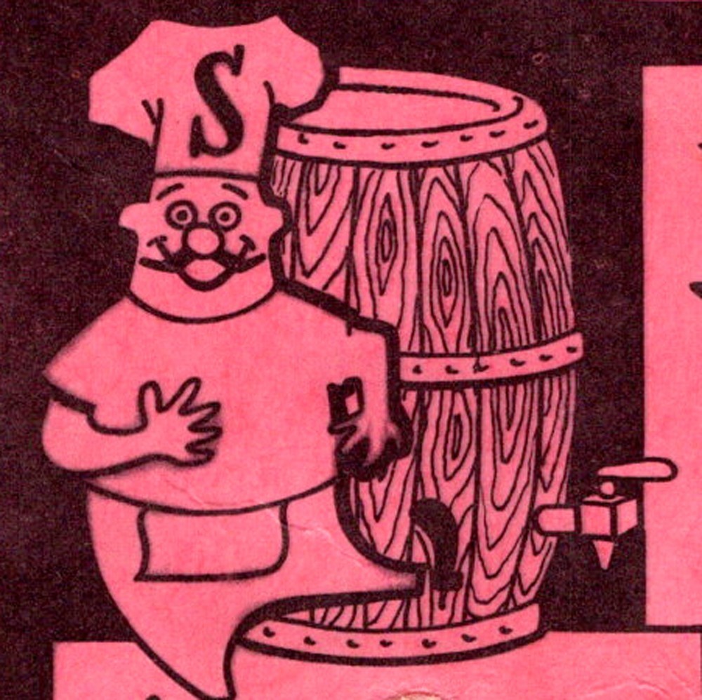 1960s Shakey\'s Pizza Restaurant Menu 57th J Streets Sacramento California