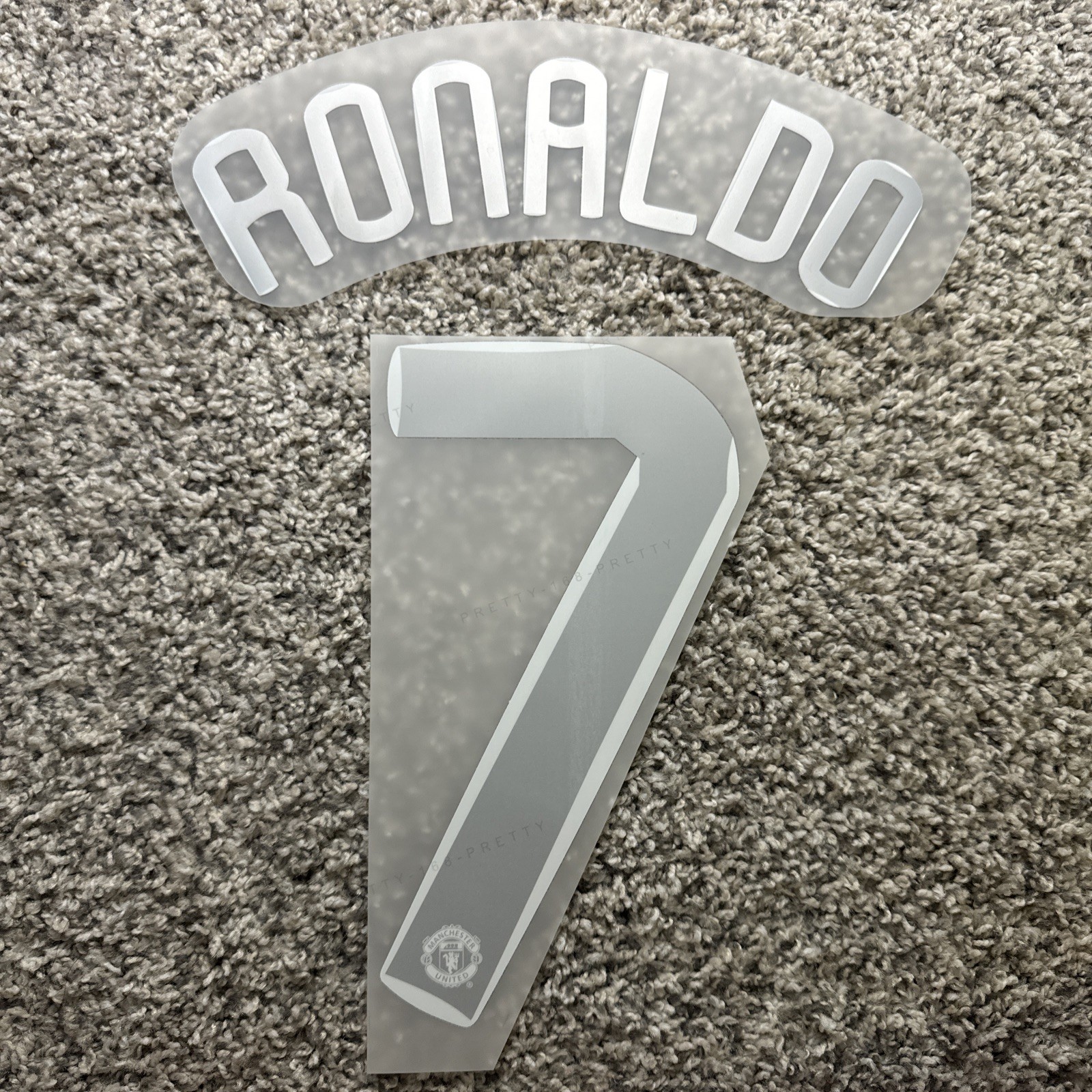 2007/2008 Manchester United Ronaldo 7 Champion League Player size Nameset Number