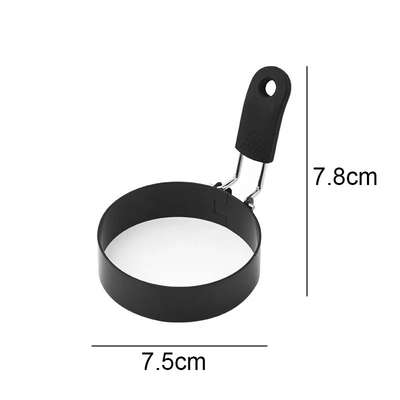 Fried Egg Ring Stainless Steel with Heat Resistant Silicone Handle Non-Stick USA