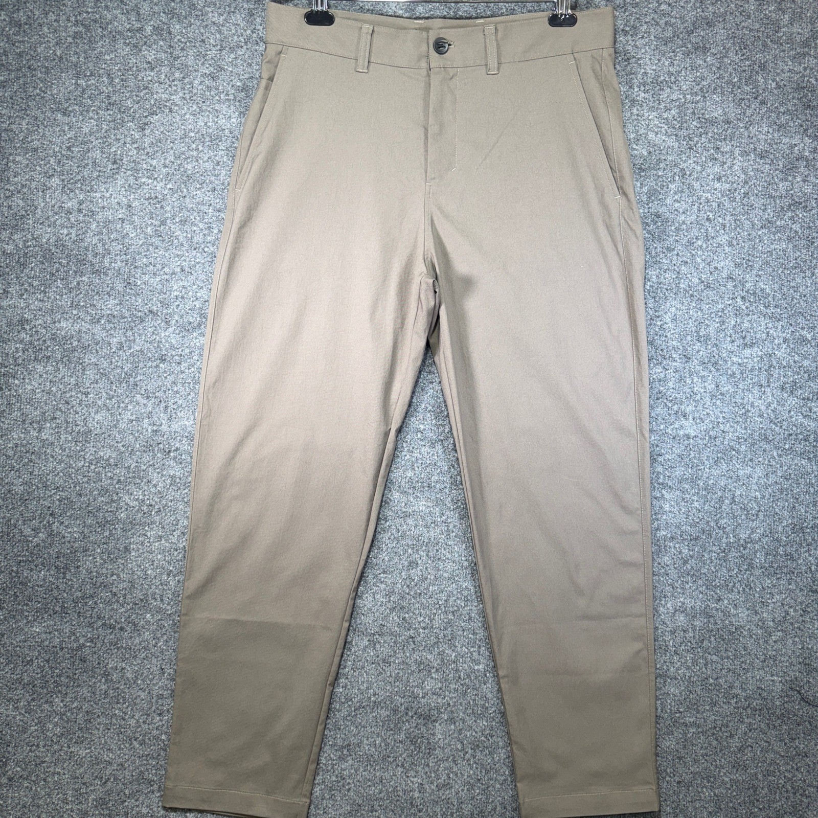 Lululemon Commission Slim Fit Pant Mens 33x30 Tan Chino ABC Tech Trousers Lululemon Commission Slim Fit Pant Mens 33x30 Tan Chino ABC Tech Trousers