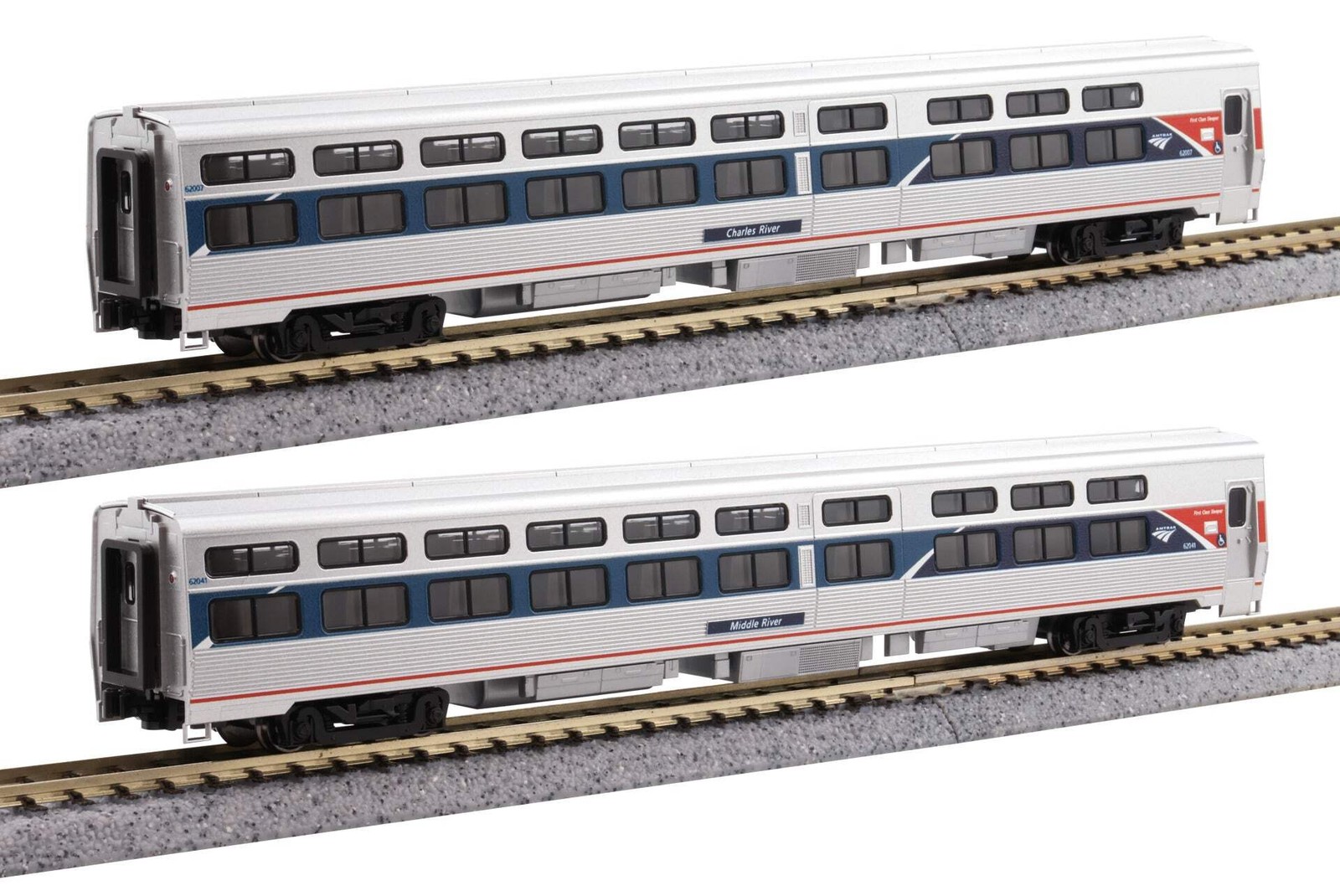 Kato 106-6296 N Amtrak Viewliner I Sleeper 2 Car Set Phase VII