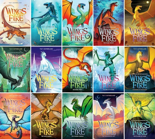 Wings of Fire - Books 1-15 - Paperback