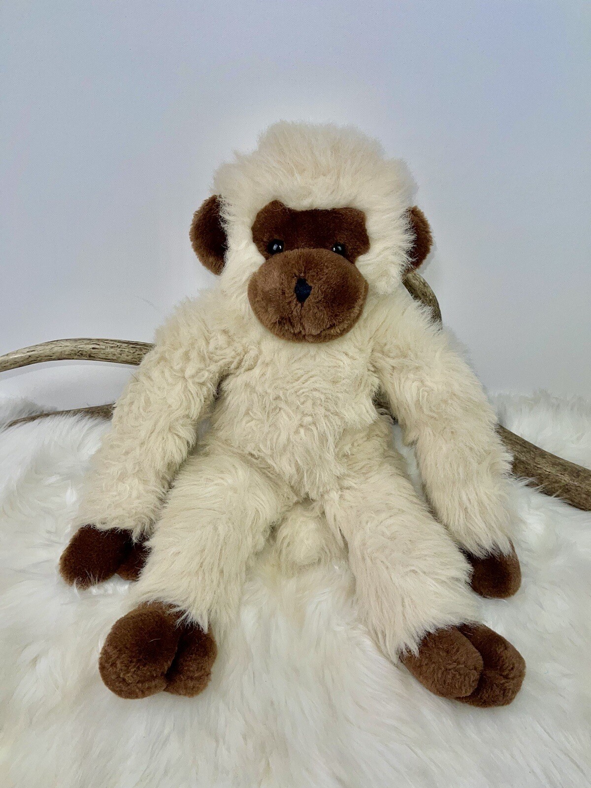 Vintage Chosun Plush Fur Monkey Stuffed Animal Toy Brown Tan 21” Flat HTF Vintage Chosun Plush Fur Monkey Stuffed Animal Toy Brown Tan 21” Flat HTF