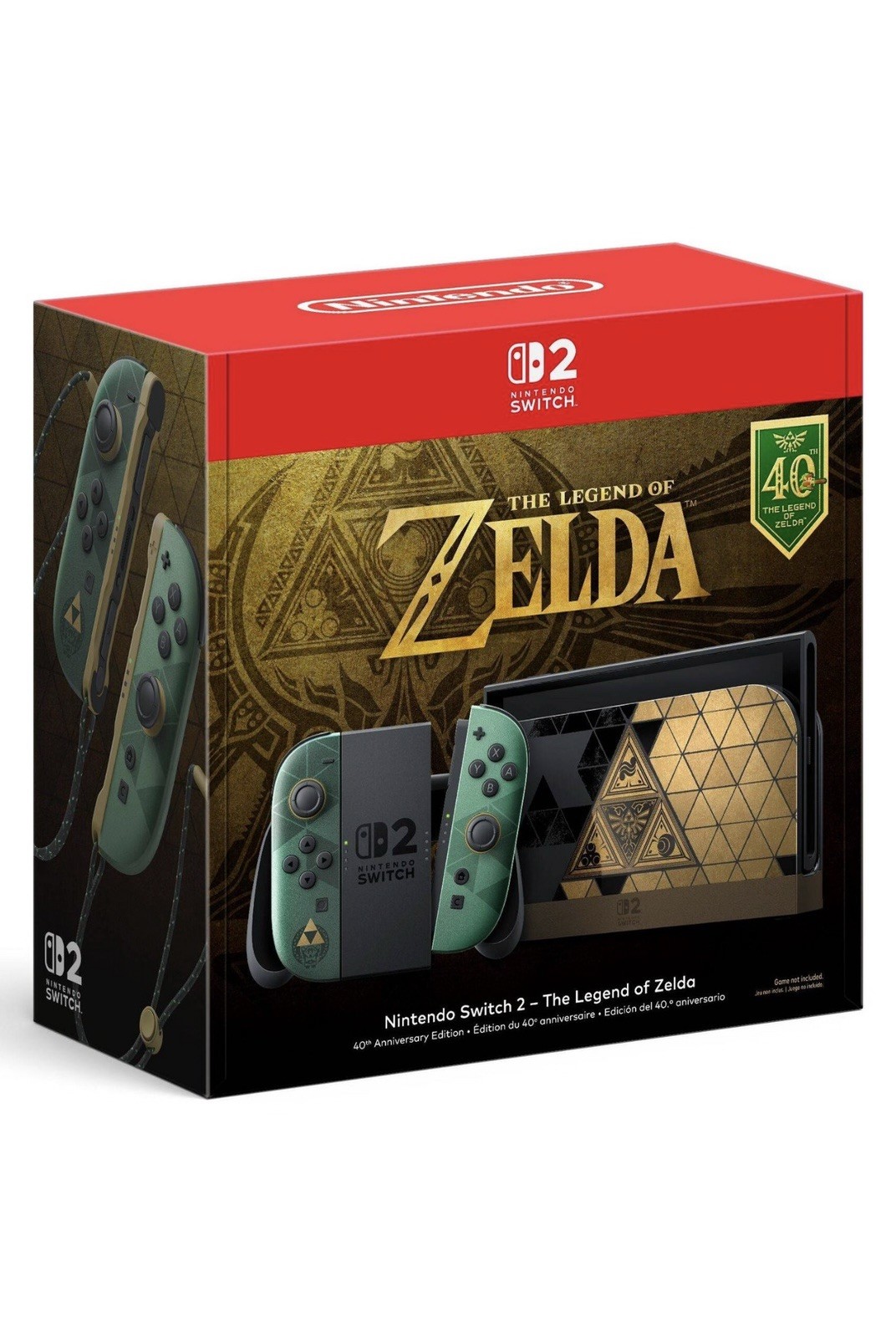 Nintendo Switch 2 The Legend of Zelda 40th Anniversary Edition Console Presale