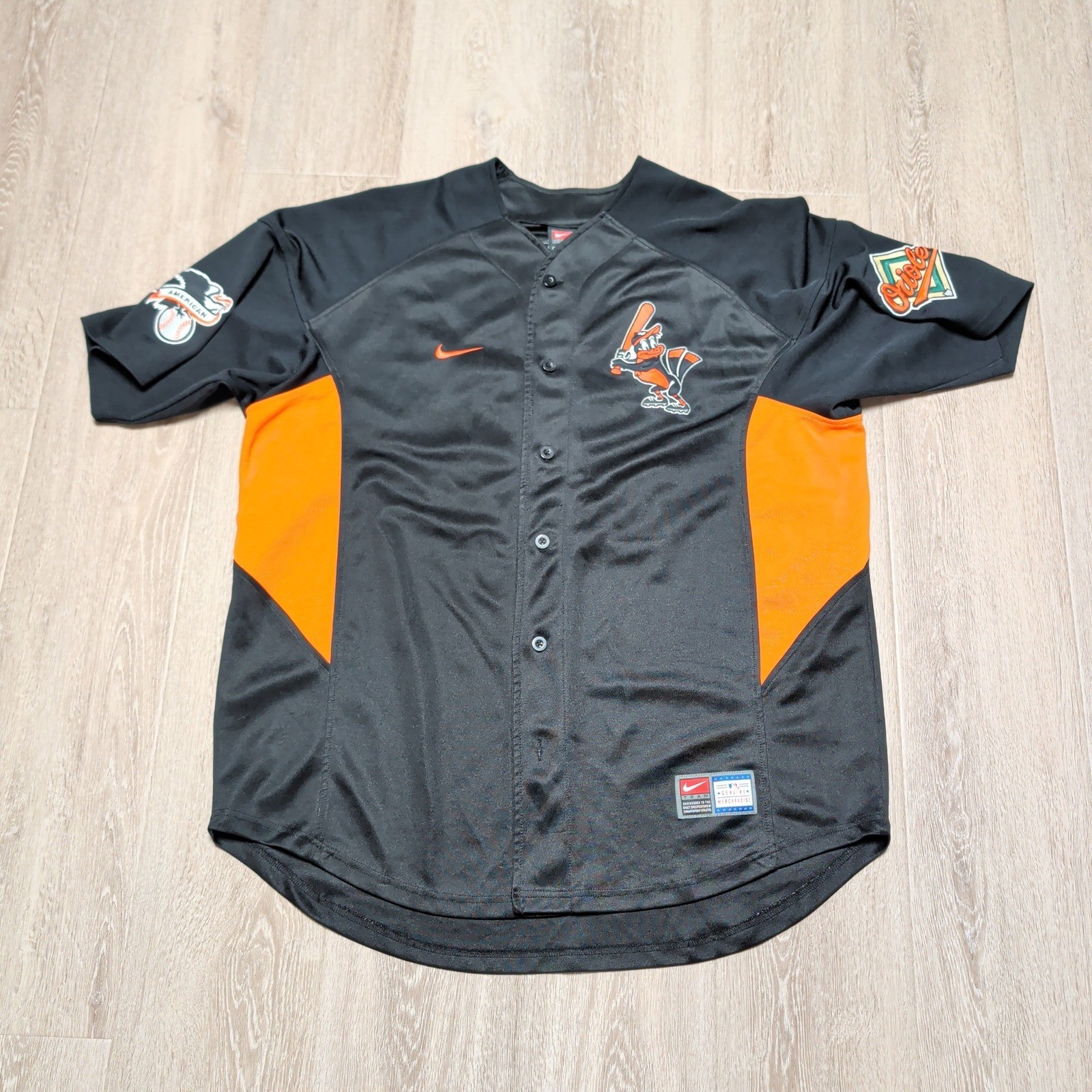 Rare Vintgae Nike Baltimore Orioles Sosa 21 MLB Baseball Jersey Mens XL Black