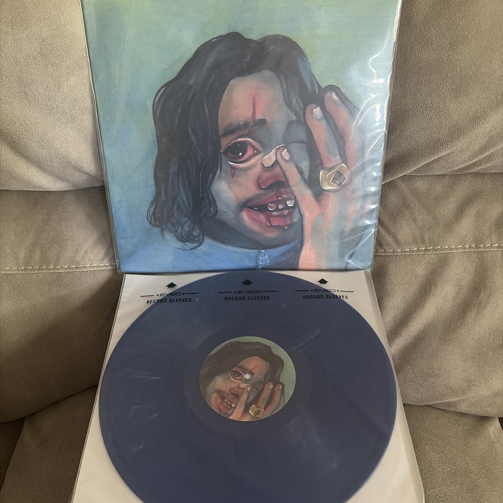 Russ- Santiago Blue Marbled Vinyl *RARE* *SOLD OUT* READY TO SHIP* Russ- Santiago Blue Marbled Vinyl *RARE* *SOLD OUT* READY TO SHIP*