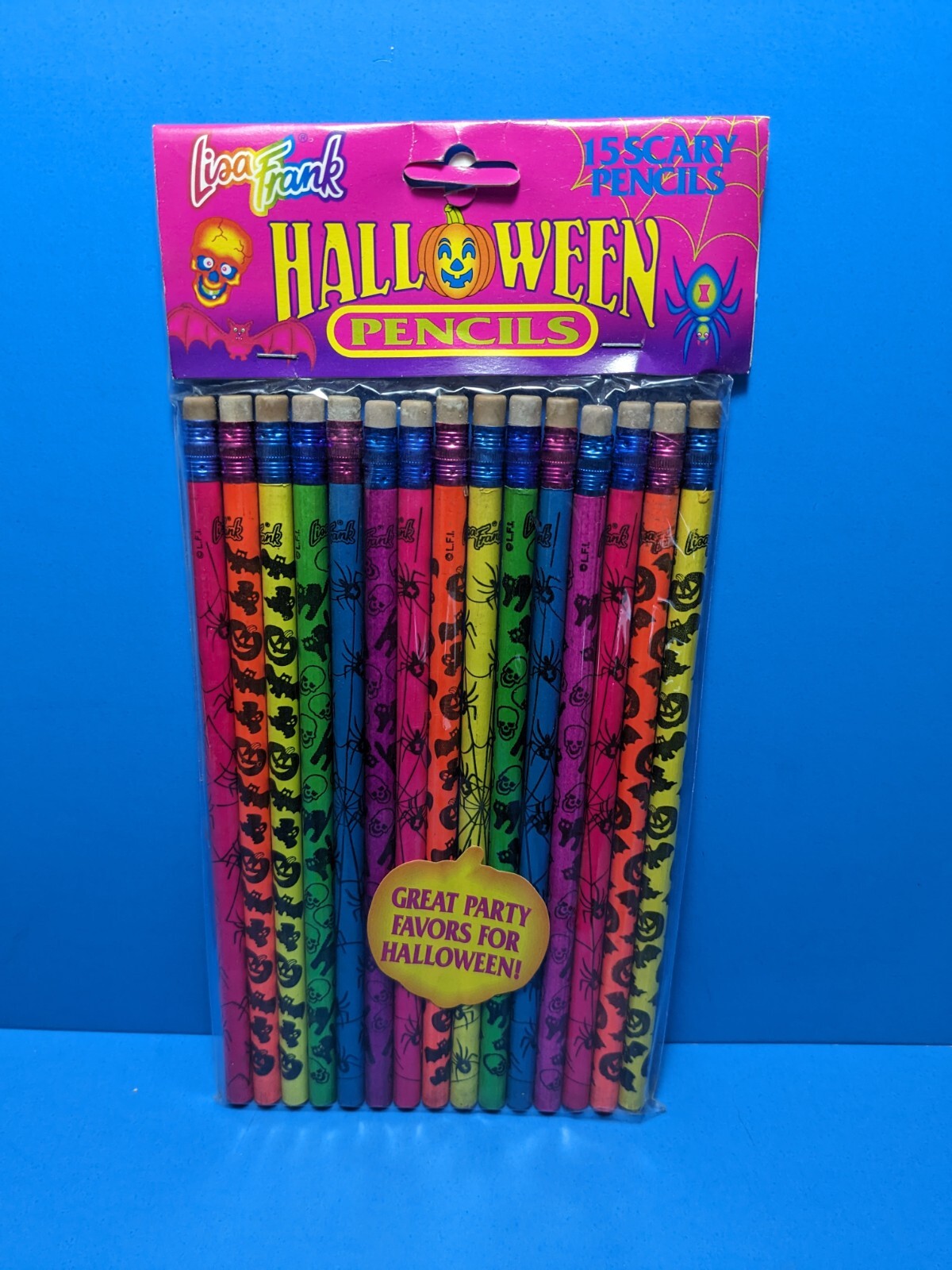 Vintage Lisa Frank Scary Pencils - Halloween Pencils - New Sealed Pack Of 15 Vintage Lisa Frank Scary Pencils - Halloween Pencils - New Sealed Pack Of 15