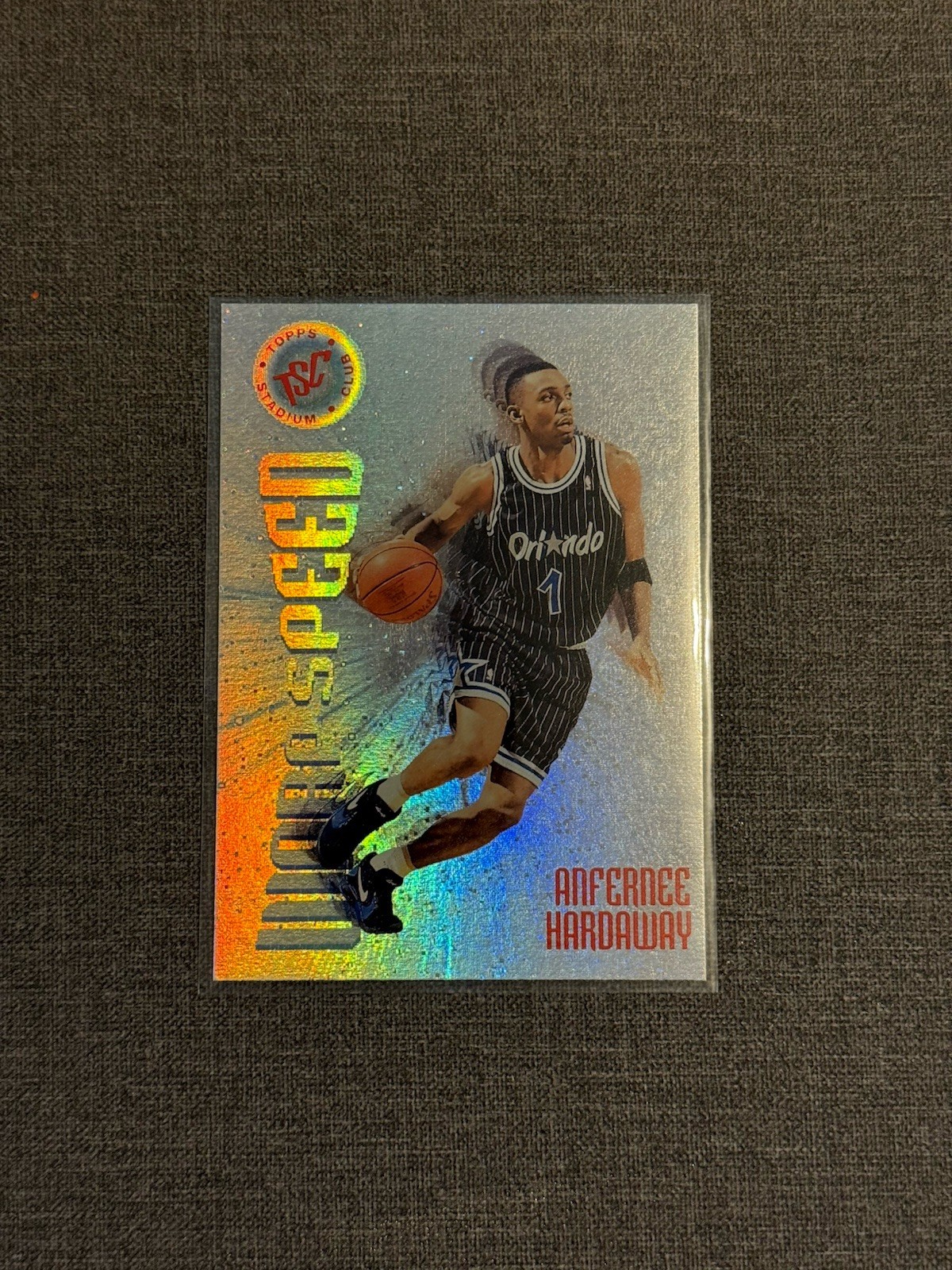 1995-96 Topps Stadium Club - Warp Speed Anfernee Hardaway #WS4 1995-96 Topps Stadium Club - Warp Speed Anfernee Hardaway #WS4