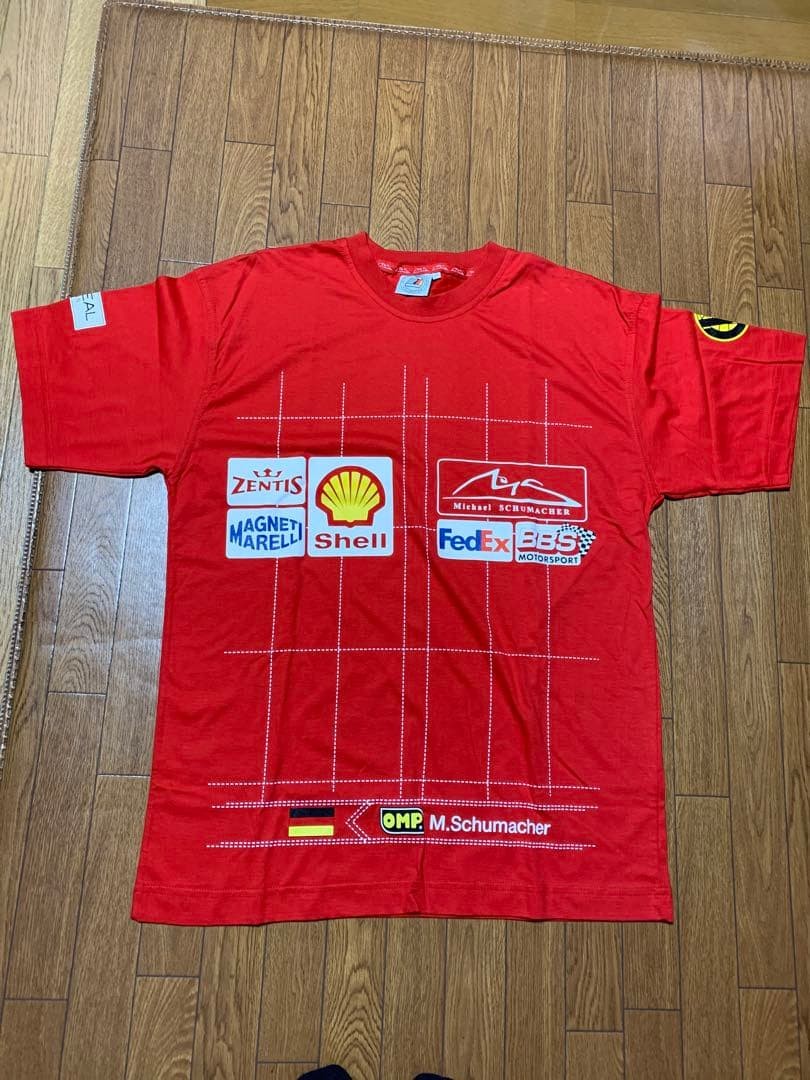 Ferrari 1990s Alain Prost Replica T-Shirt L Size Unused Suzuka Circuit
