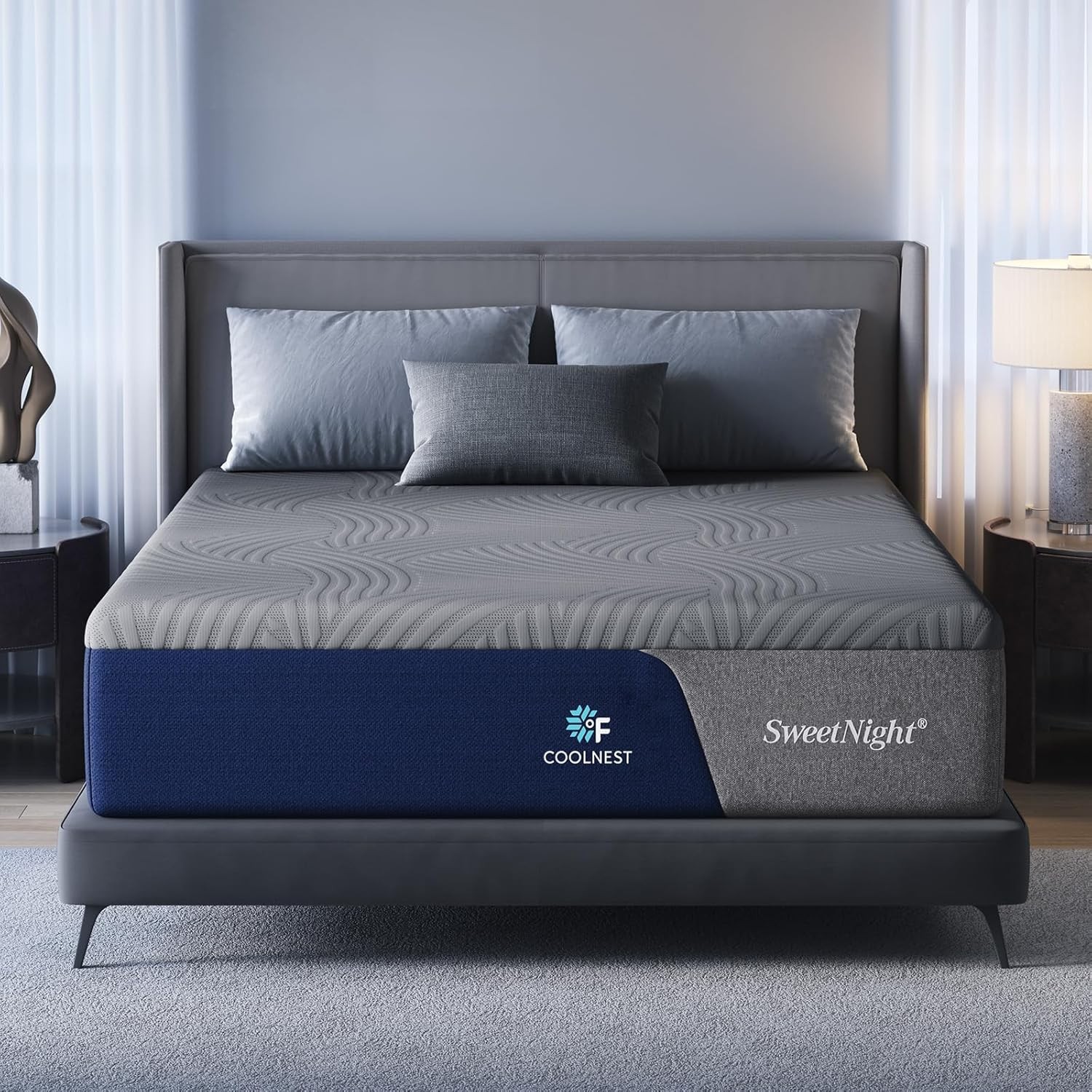Coolnest 12 Inch King Size Mattress, Cooling King Memory Foam Mattress for Cool Coolnest 12 Inch King Size Mattress, Cooling King Memory Foam Mattress for Cool