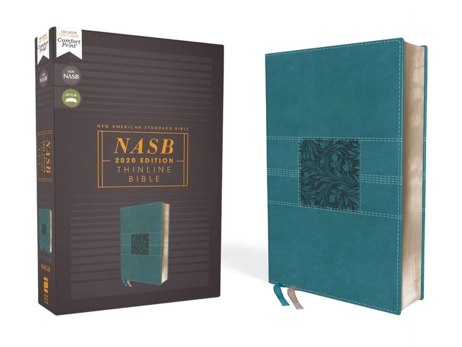 Nasb, Thinline Bible, Leathersoft, Teal, Red Letter Edition, 2020 Text,...