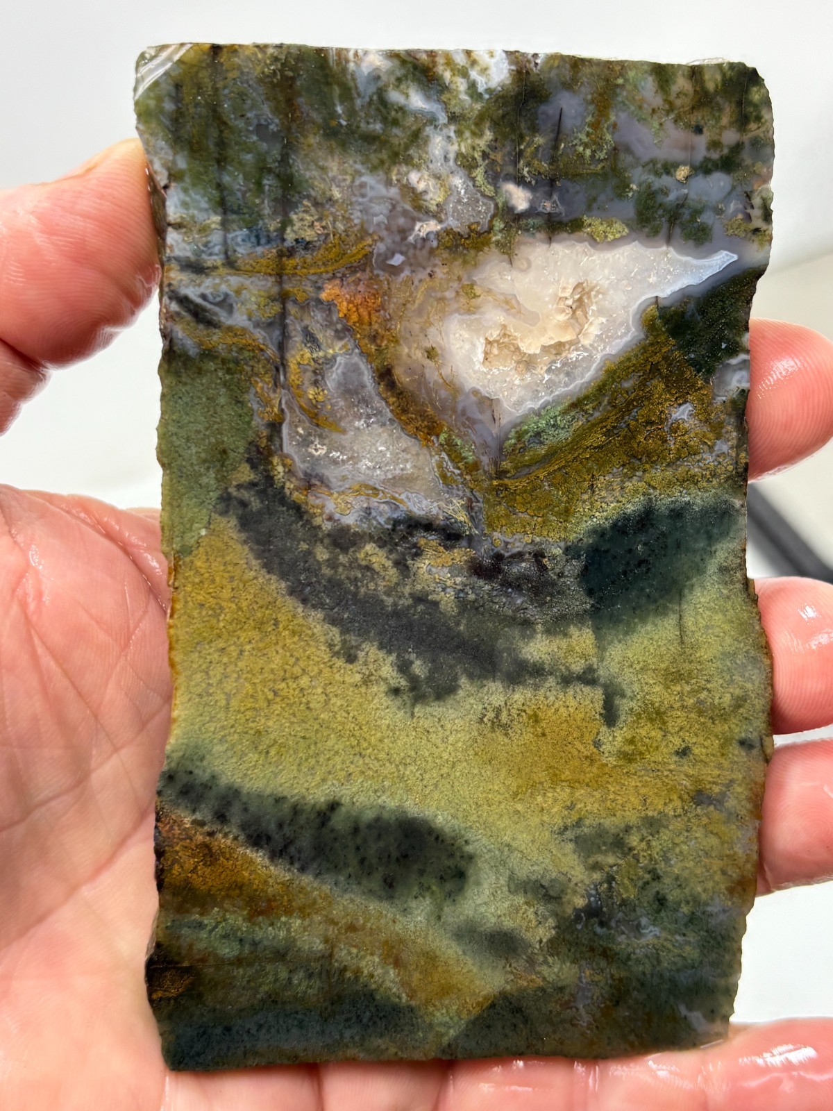 Semi-translucent Moss Agate Slab Cabbing Lapidary Carving Combo Ship Avail Semi-translucent Moss Agate Slab Cabbing Lapidary Carving Combo Ship Avail