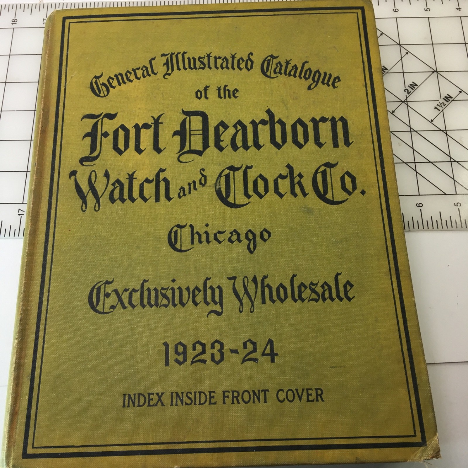 Antique 1923 Fort Dearborn Watch & Clock Co. Wholesale Catalog Book Chicago 588p
