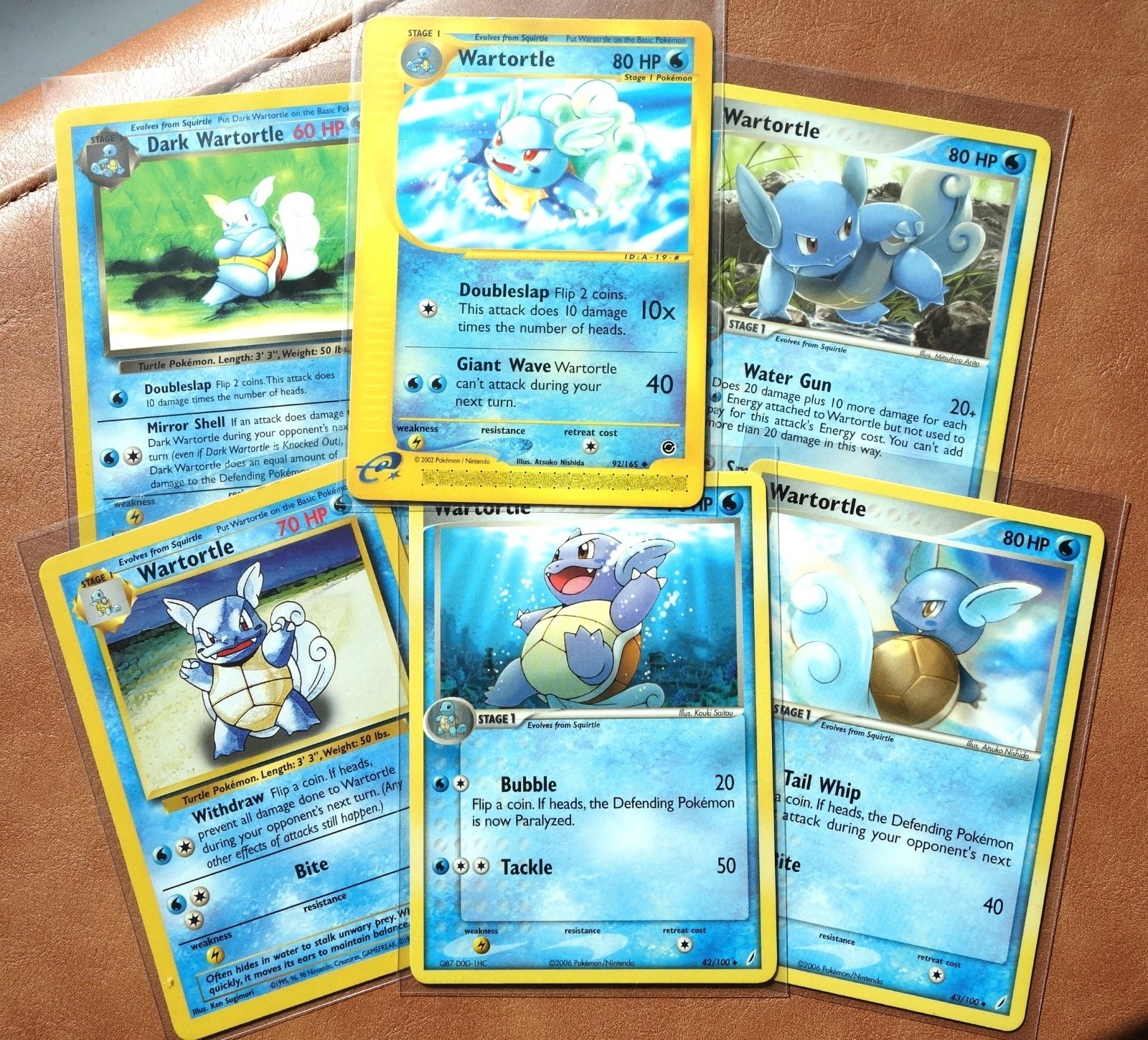 Pokémon Vintage Wartortle Collection Lot of 6 | Expedition, Firered, Base Set Pokémon Vintage Wartortle Collection Lot of 6 | Expedition, Firered, Base Set