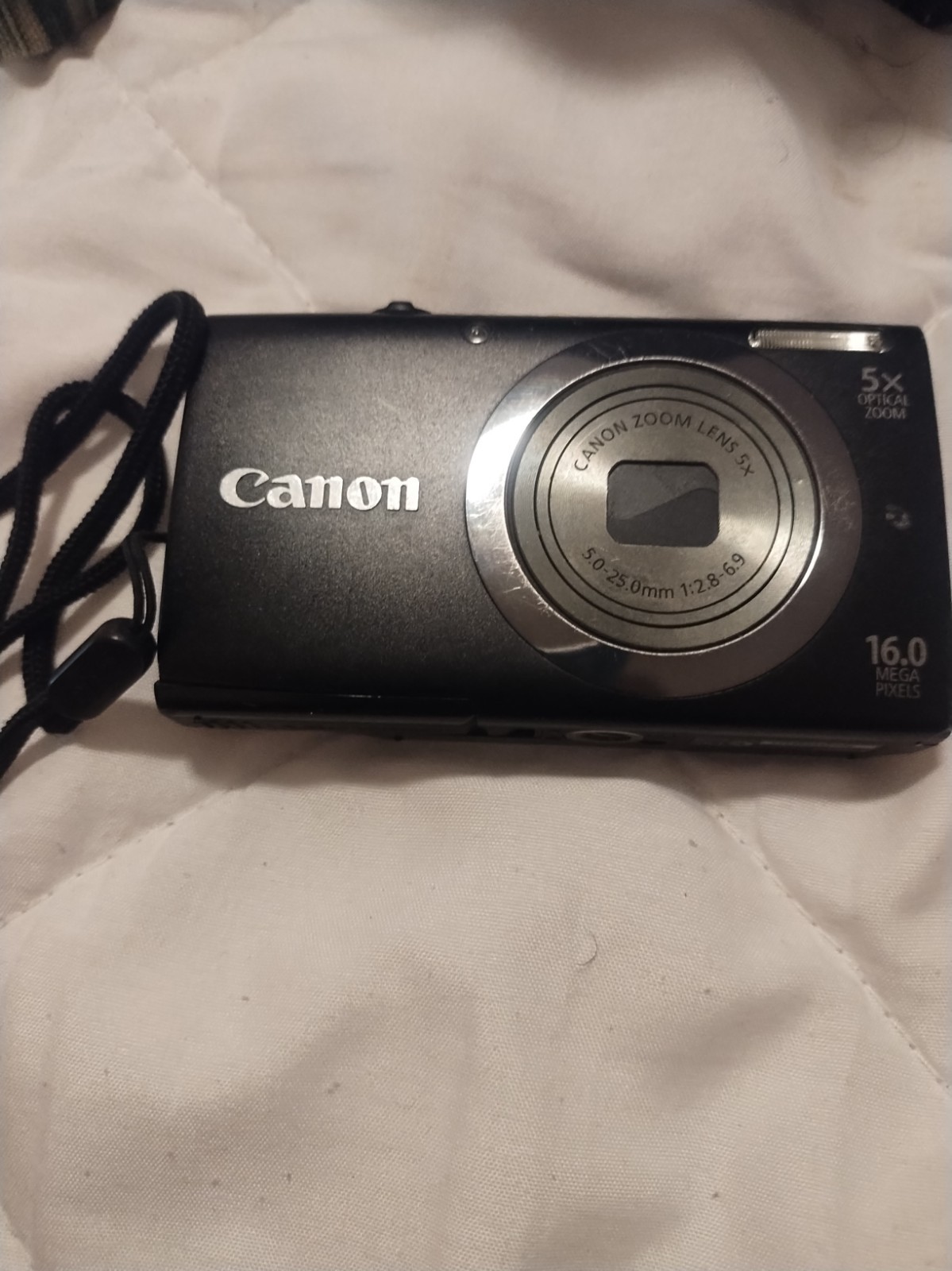 Canon PowerShot A2300 HD 16.0MP 5x Zoom Black Compact Camera HD Movie