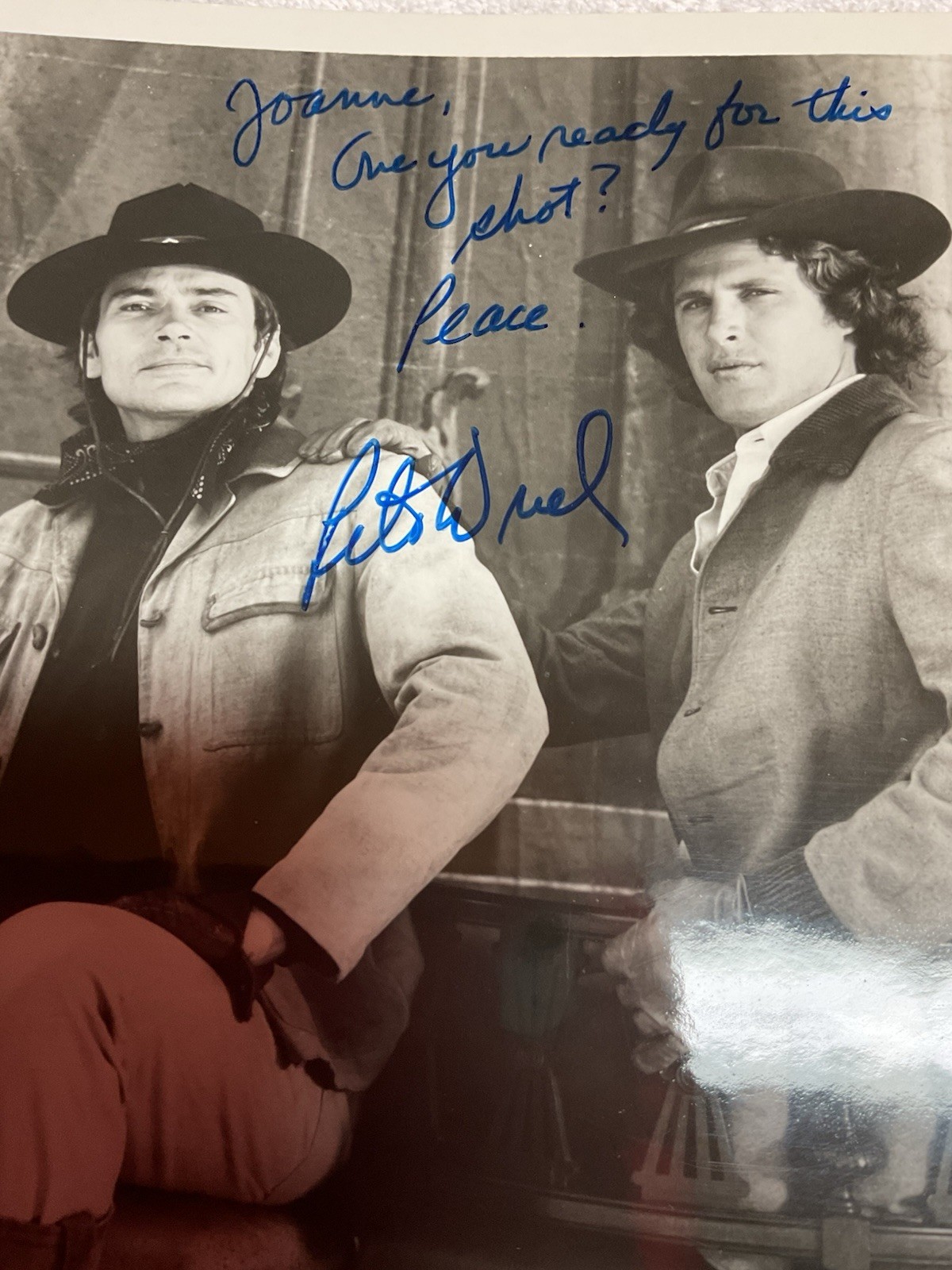 Pete Duel Signed Original Black & White Photo - Alias Smith and Jones TV Pete Duel Signed Original Black & White Photo - Alias Smith and Jones TV