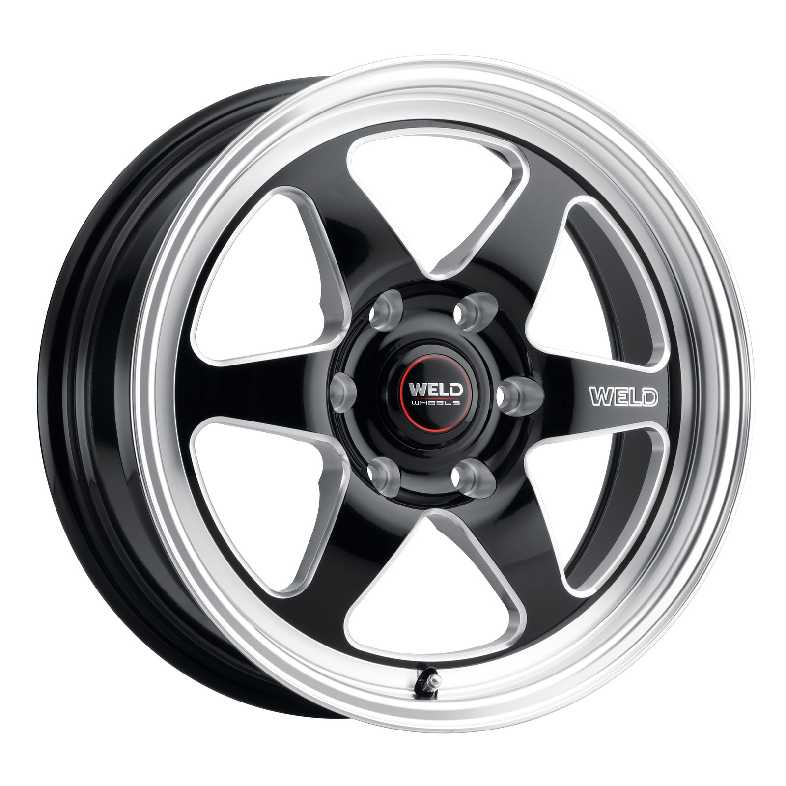 Weld Racing Wheels Ventura 6 Drag 17x10 +42 Gloss Black Milled 6x135 (QTY 1)