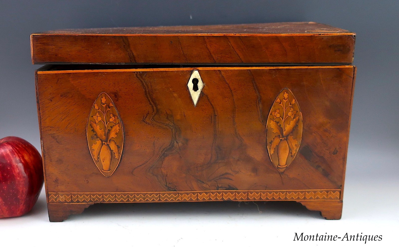 Finely Inlaid Georgian  Caddy Box 18th cent