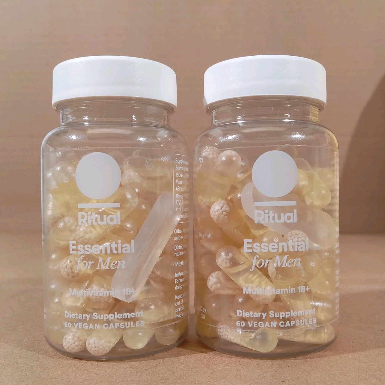 2 New Ritual Essential Men's Multivitamin 60 Vegan Capsules Exp 9/26 2 New Ritual Essential Men's Multivitamin 60 Vegan Capsules Exp 9/26