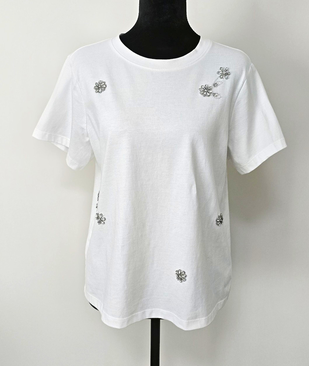 Sanctuary White Solid Crew Neck Short Sleeve Knit Organic Cotton Tee M CT4236PQ3 Sanctuary White Solid Crew Neck Short Sleeve Knit Organic Cotton Tee M CT4236PQ3